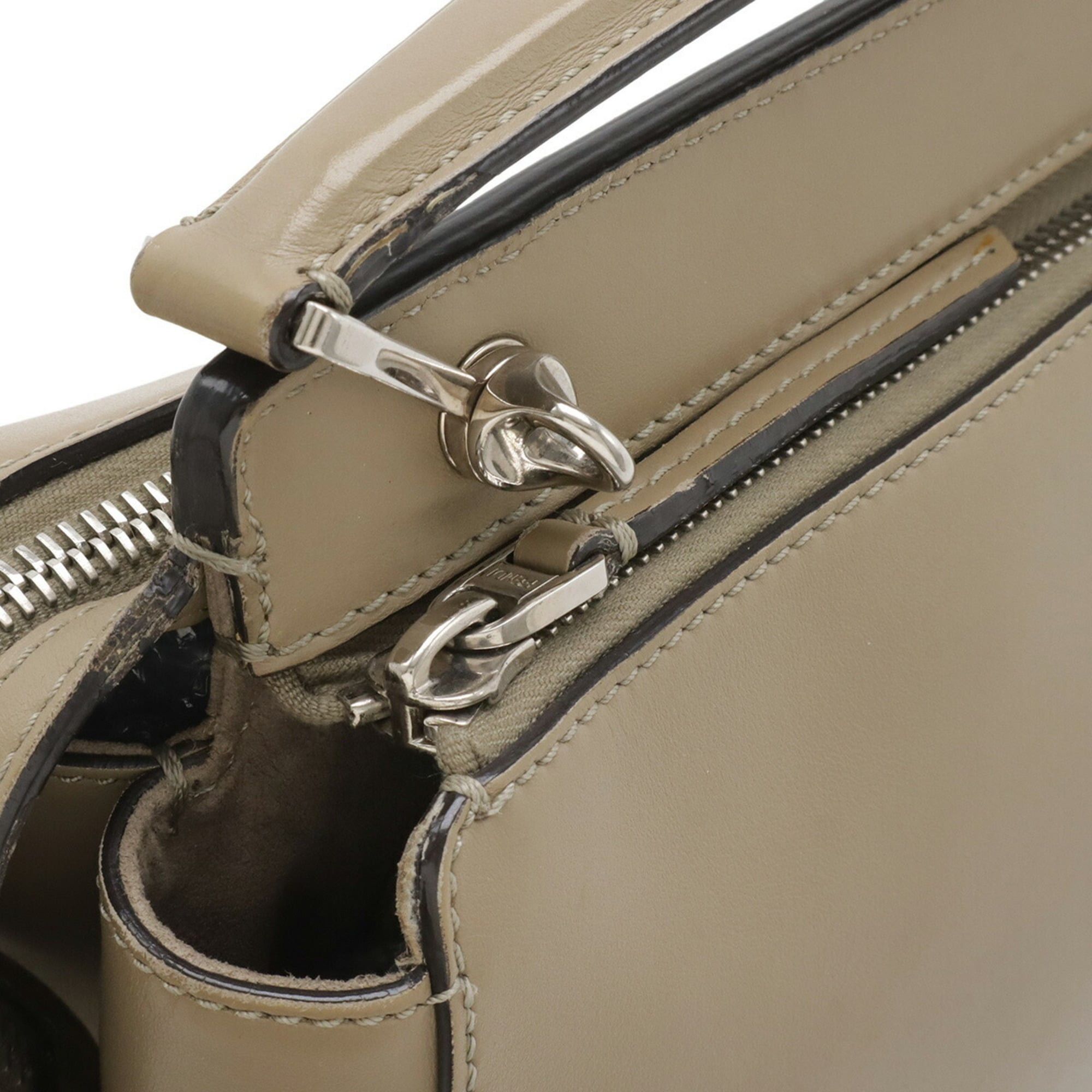 Fendi FENDI (Fendi.com) Handbag/Shoulder Bag, Leather, Greige, 8BN293 Size ONE SIZE - 5 Thumbnail