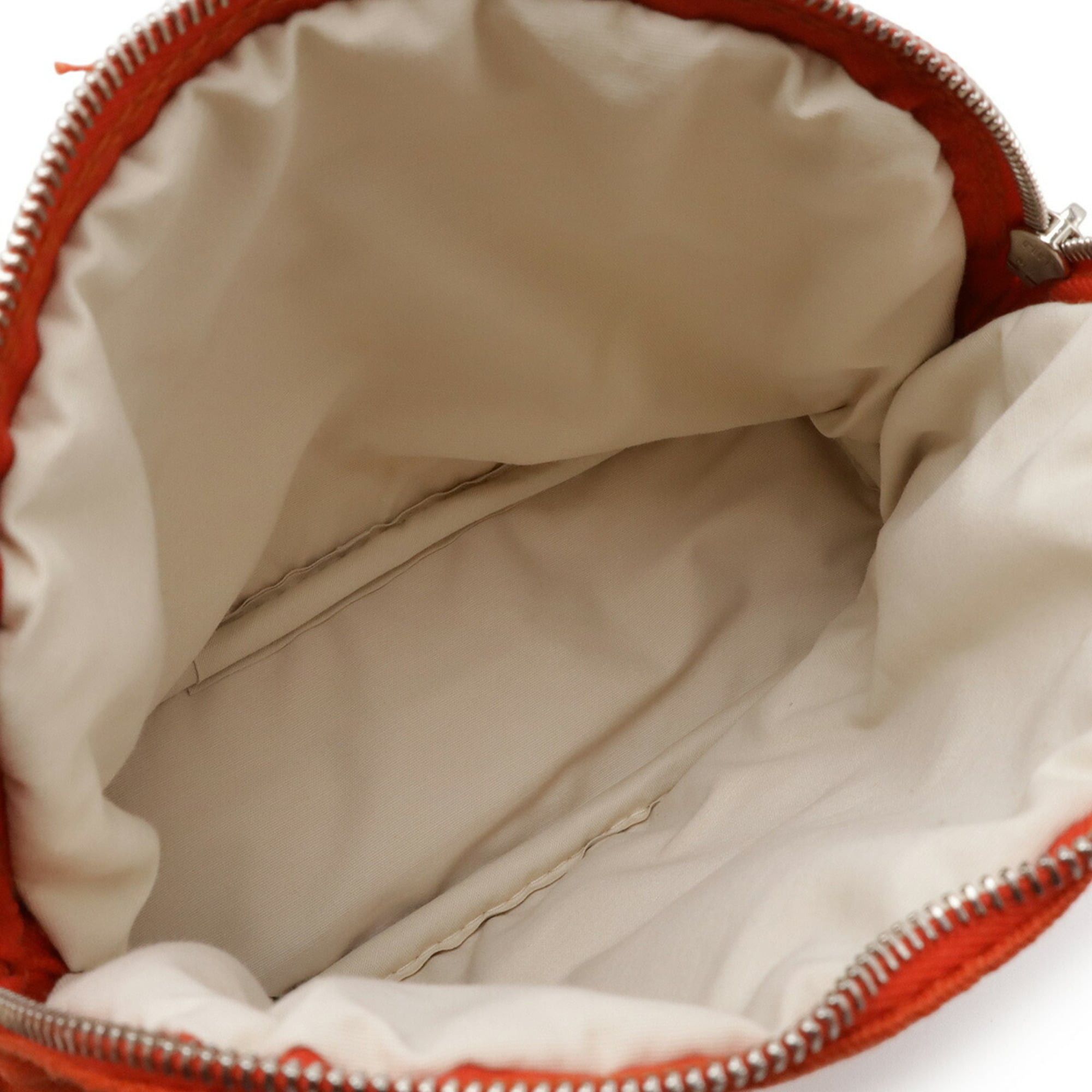 Hermes HERMES Bolide Pouch 20 Handbag Multi-purpose Canvas Leather Red Orange Size ONE SIZE - 6 Thumbnail