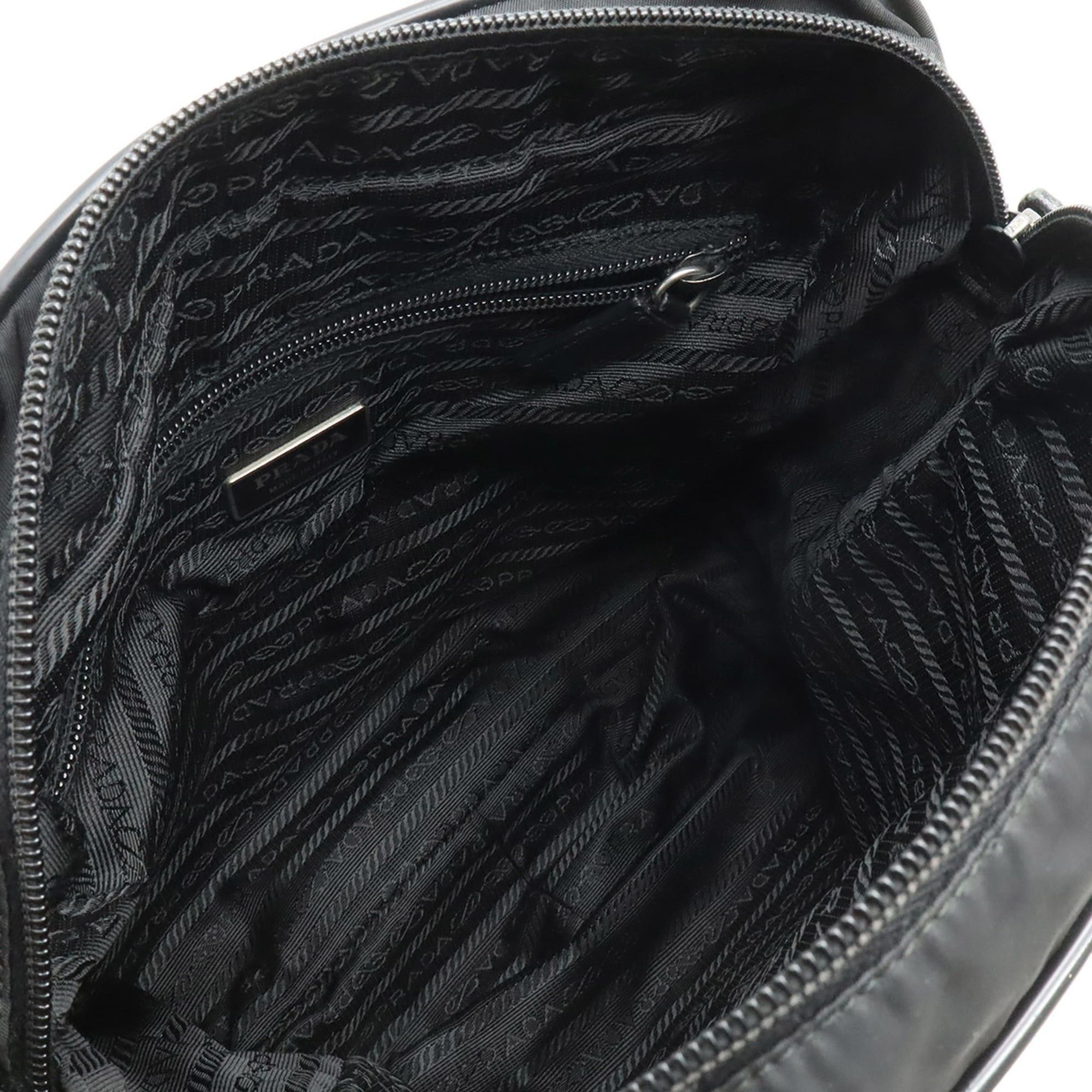 Prada Prada Shoulder Bag Handbag Nylon Leather NERO Black V160 Size ONE SIZE - 8 Thumbnail