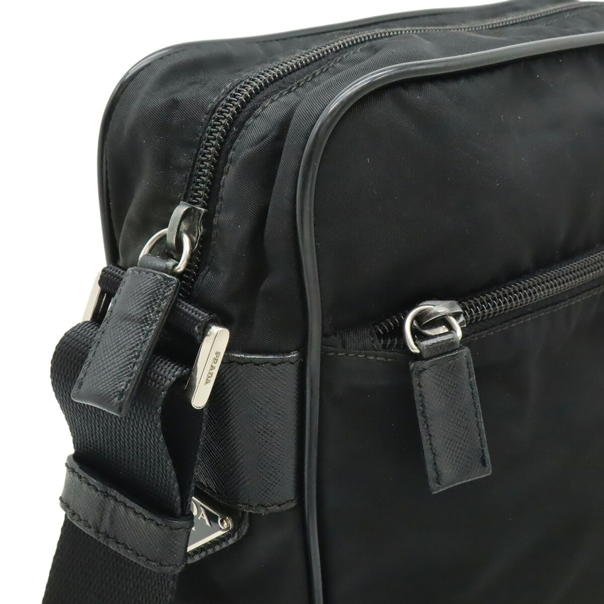 Prada Prada Shoulder Bag Handbag Nylon Leather NERO Black V160 Size ONE SIZE - 7 Thumbnail