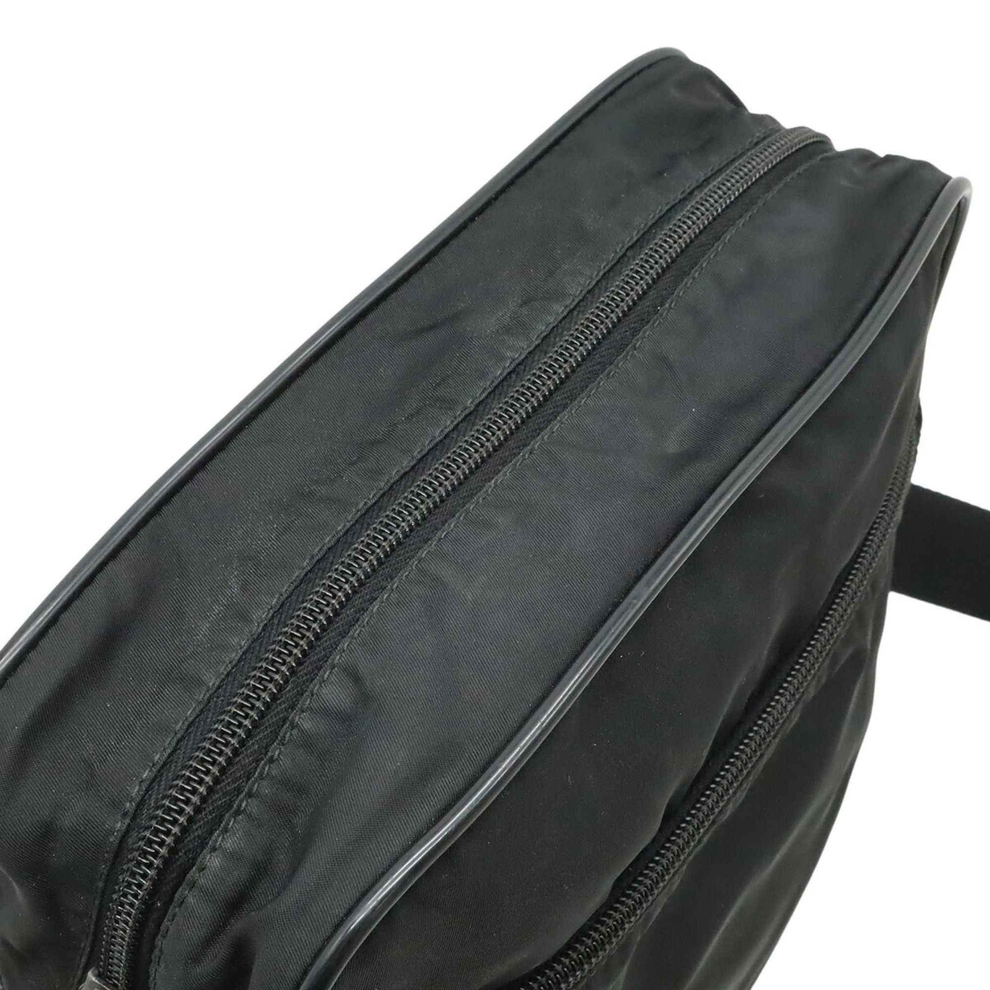 Prada Prada Shoulder Bag Handbag Nylon Leather NERO Black V160 Size ONE SIZE - 6 Thumbnail