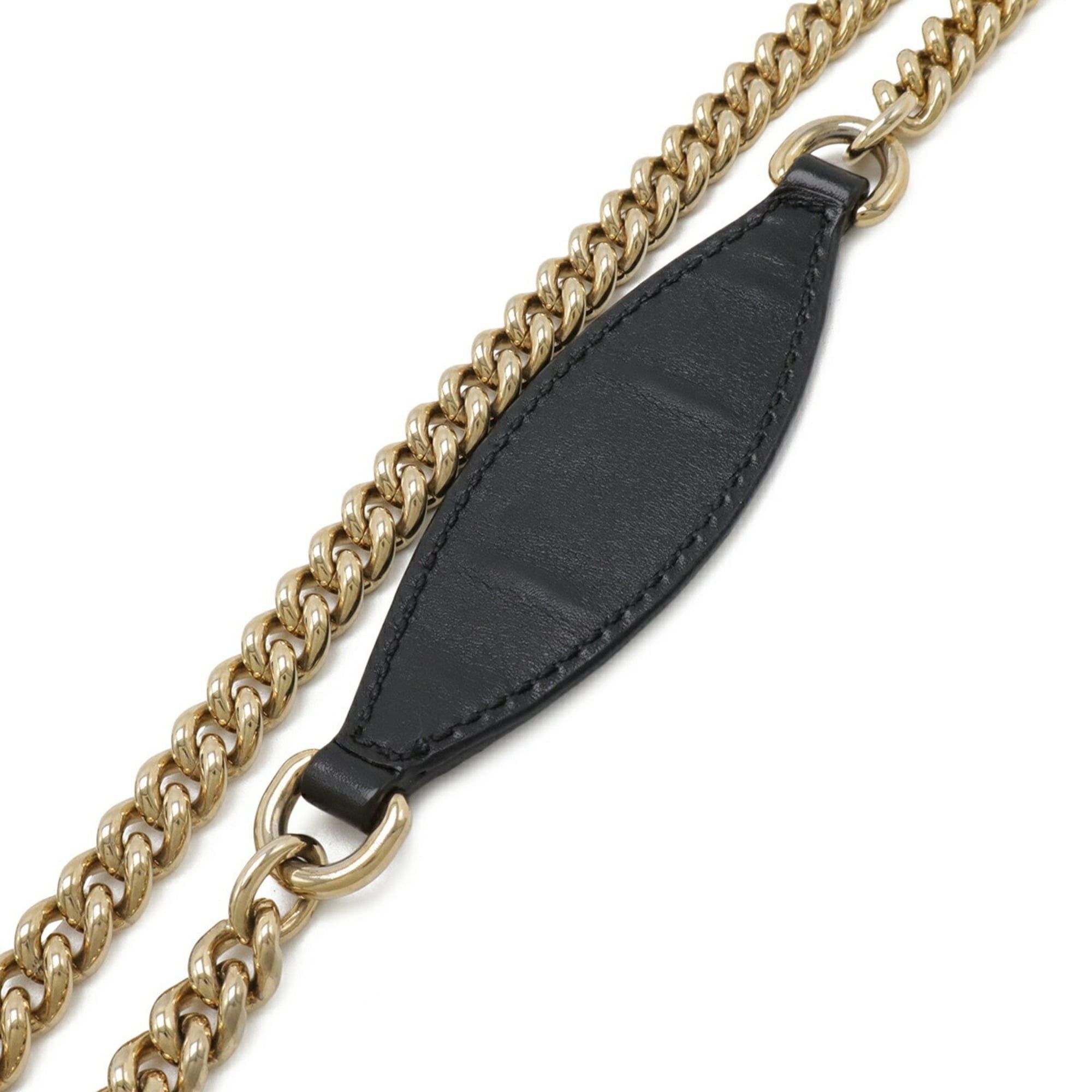 Gucci GUCCI Microguccissima Emily Horsebit Chain Bag Shoulder Tassel Leather Black 449635 Size ONE SIZE - 5 Thumbnail