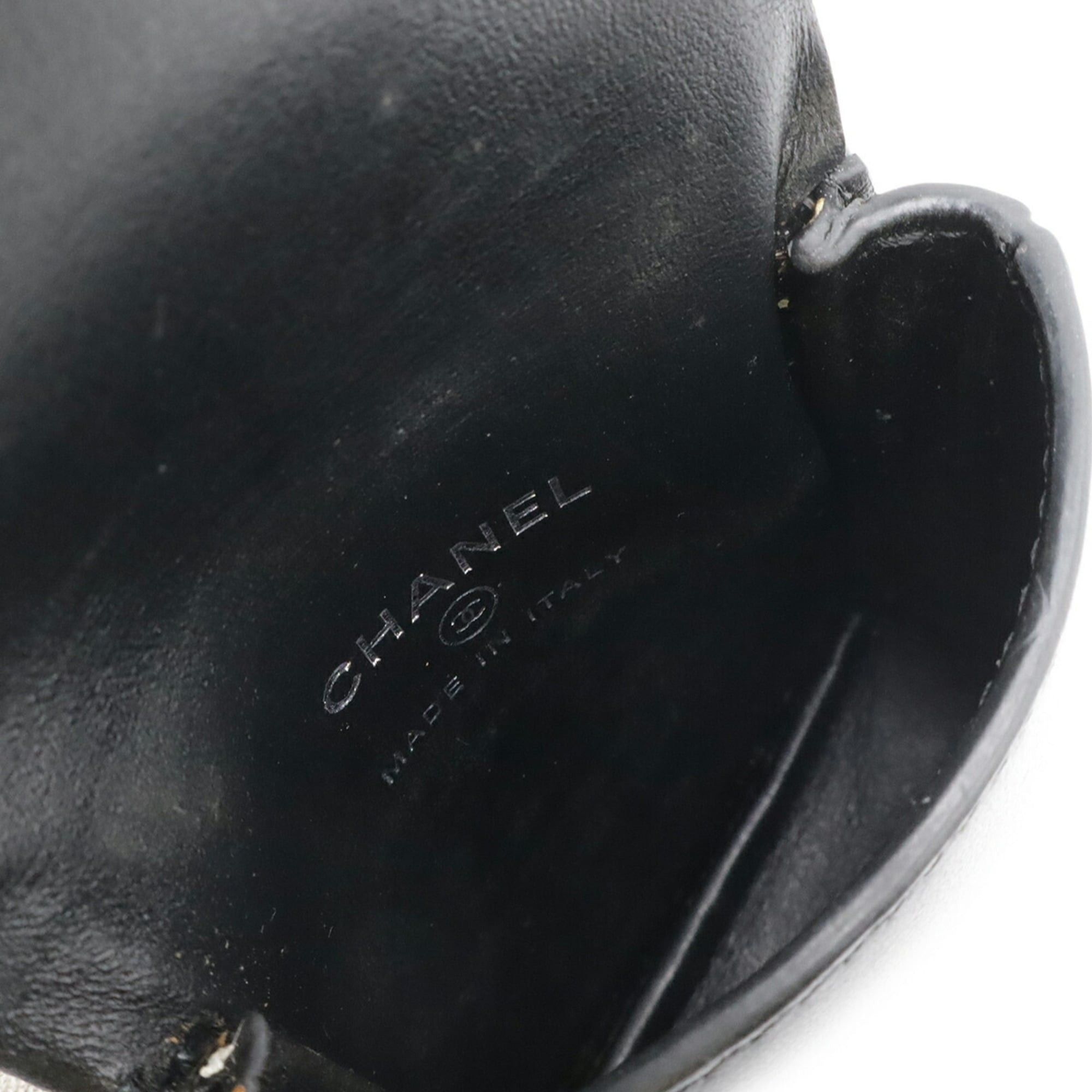 Chanel CHANEL Coco Mark Wallet/Coin Purse, Leather, Black, AP3887 Size ONE SIZE - 8 Thumbnail