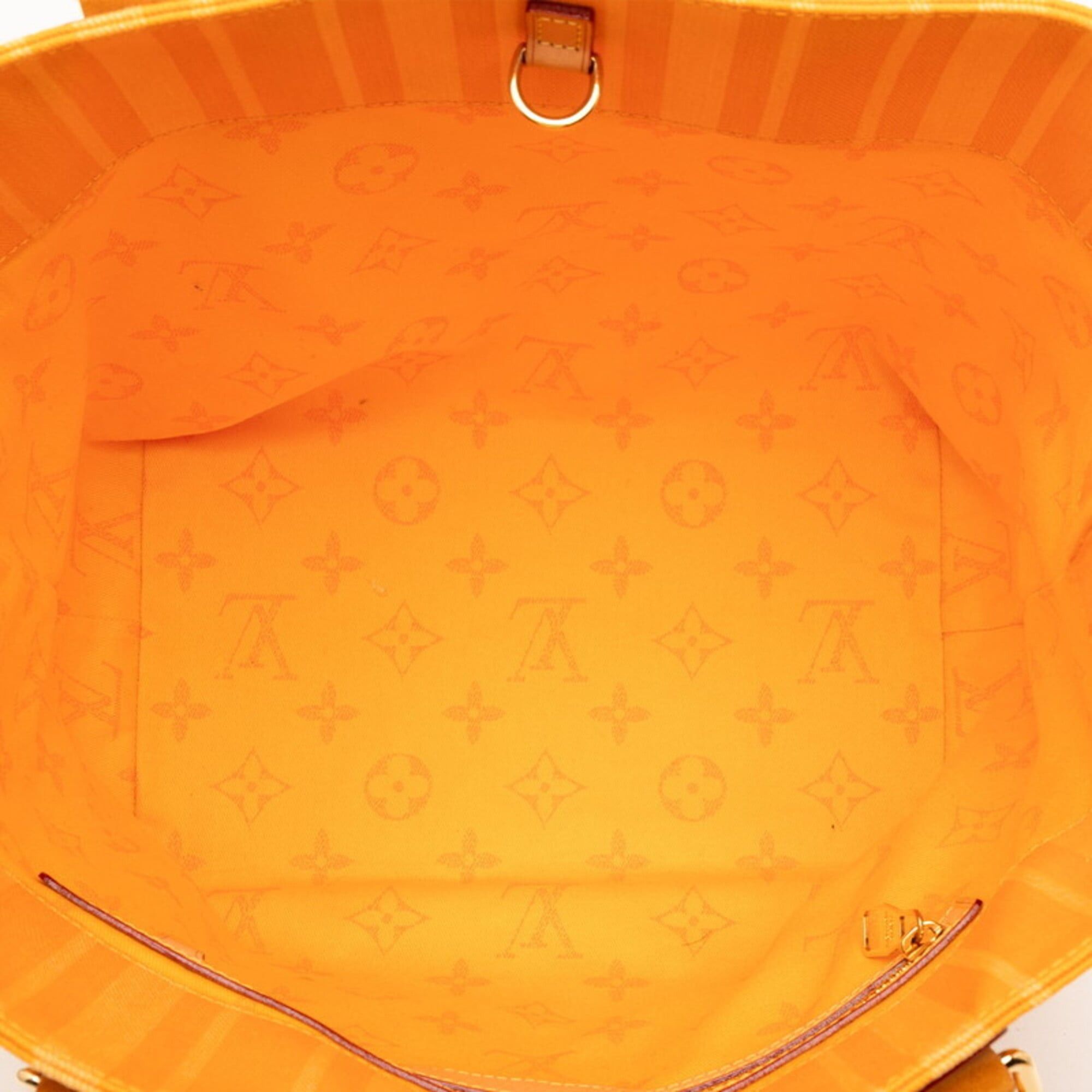 Louis Vuitton Louis Vuitton Plan Soleil Cabas PM Tote Bag Shoulder M94145 Jaune Passion Yellow Canvas Suede Women's LOUIS VUITTON Size ONE SIZE - 4 Thumbnail
