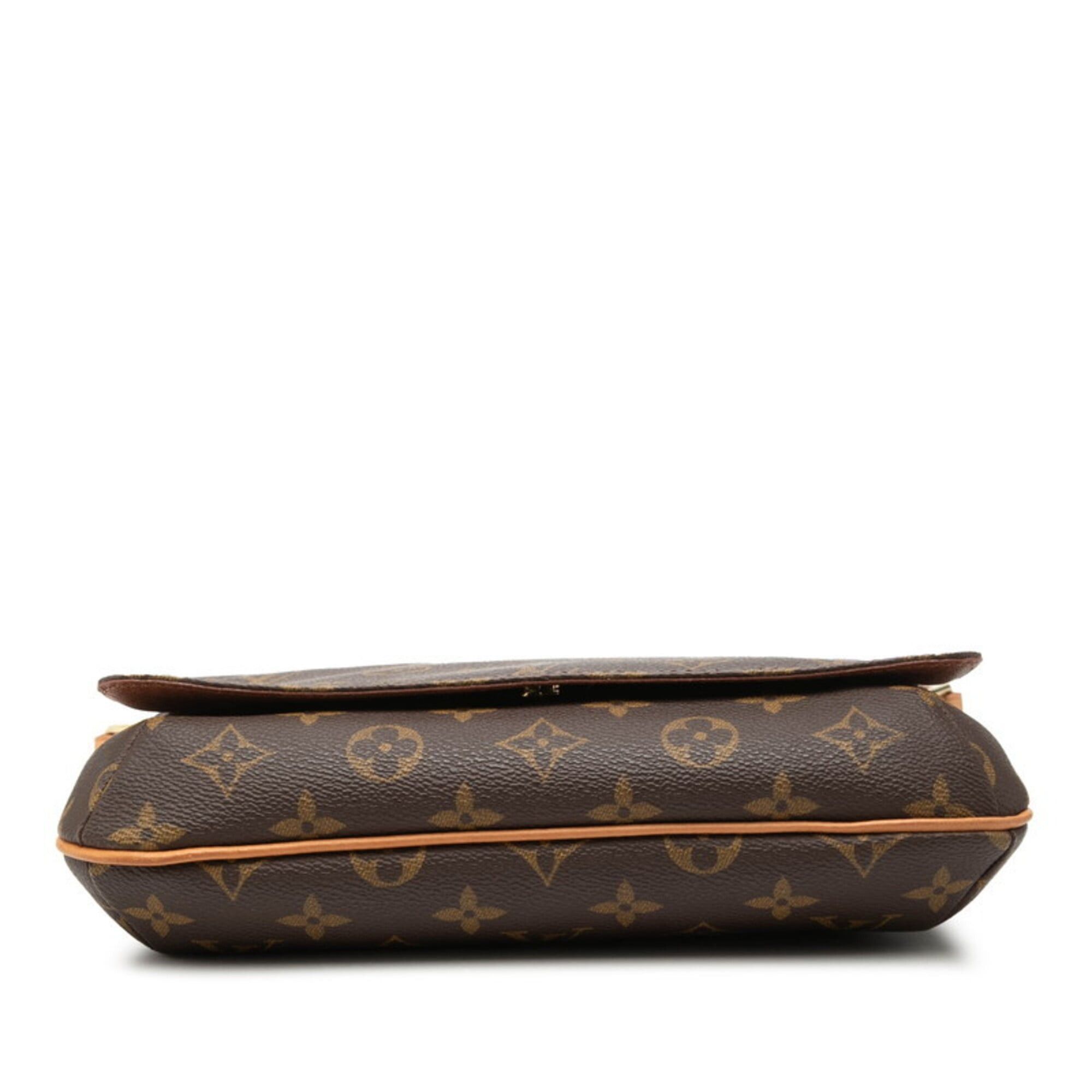 Louis Vuitton Louis Vuitton Monogram Musette Tango Short Shoulder Bag M51257 Brown Leather Women's LOUIS VUITTON Size ONE SIZE - 3 Thumbnail