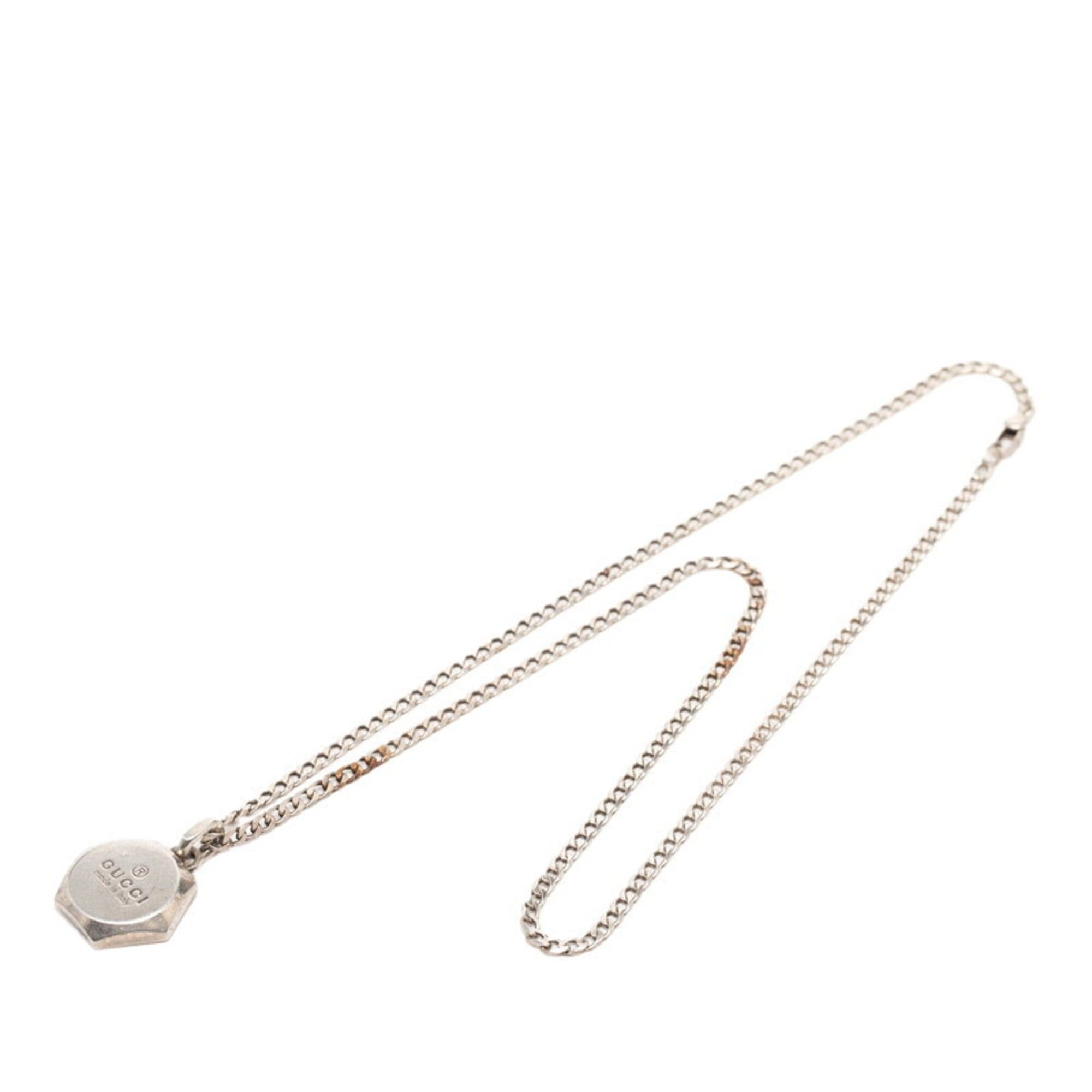 Gucci Gucci Hexagon Pendant Necklace, SV925 Silver, Men's GUCCI Size ONE SIZE - 3 Thumbnail