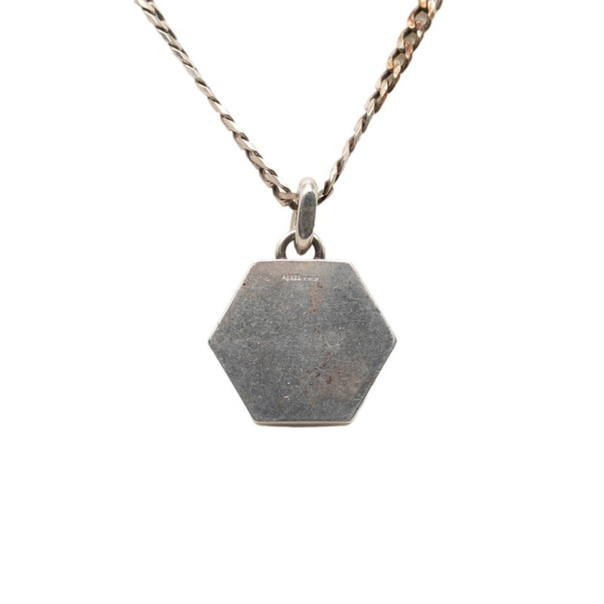 Gucci Gucci Hexagon Pendant Necklace, SV925 Silver, Men's GUCCI Size ONE SIZE - 2 Thumbnail