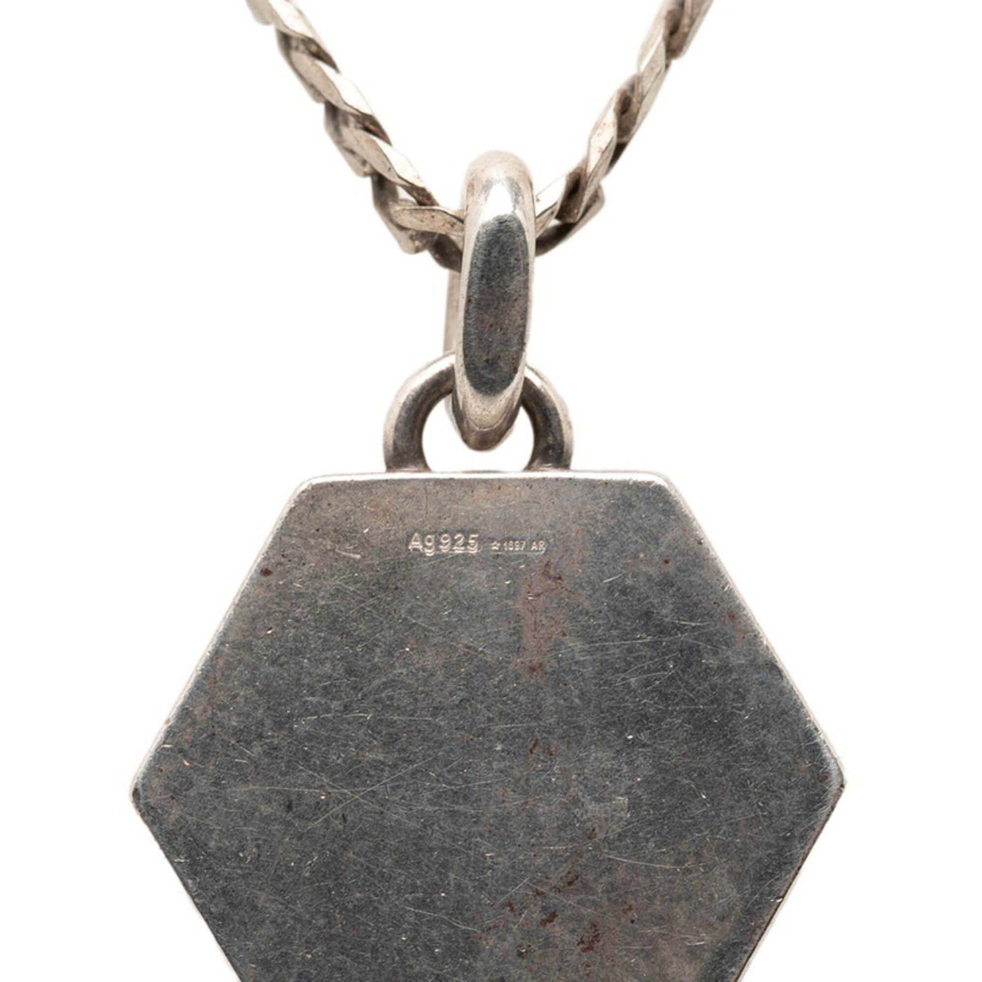 Gucci Gucci Hexagon Pendant Necklace, SV925 Silver, Men's GUCCI Size ONE SIZE - 5 Thumbnail