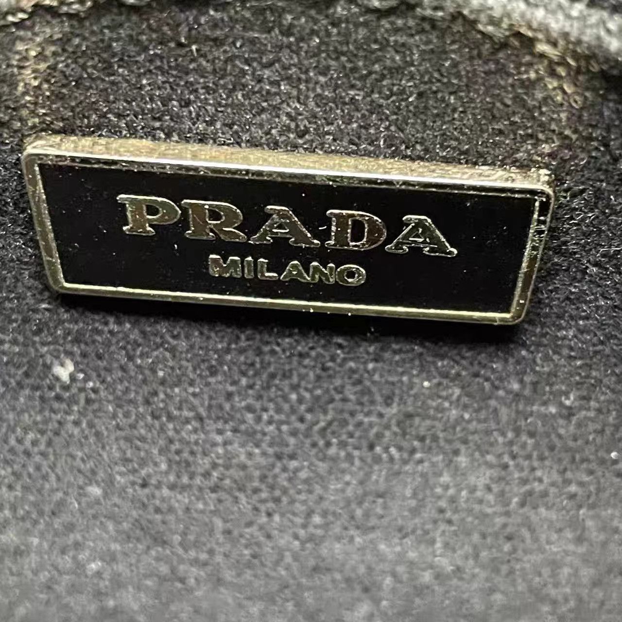 Prada Black Canvas Handbag with Shoulder Strap Size ONE SIZE - 6 Thumbnail