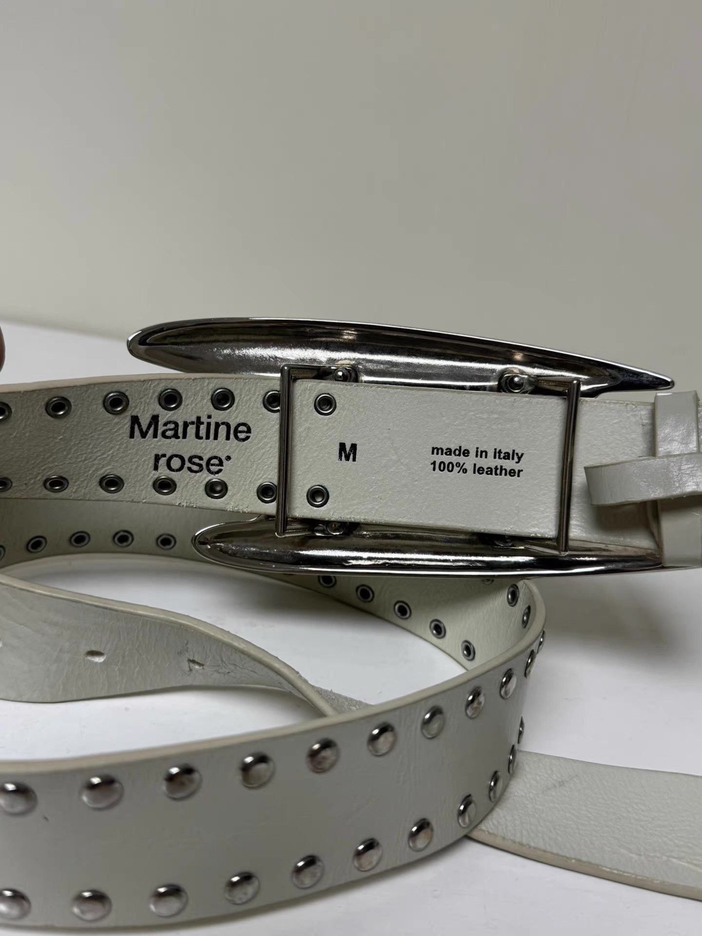 Martine Rose Silver Belt with Metal Buckle Size ONE SIZE - 2 Thumbnail