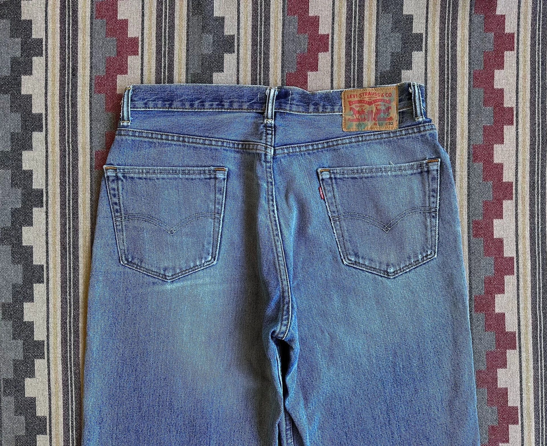 Levi's Blue Denim Jeans with Distressed Hem Size US 30 / EU 46 - 7 Thumbnail