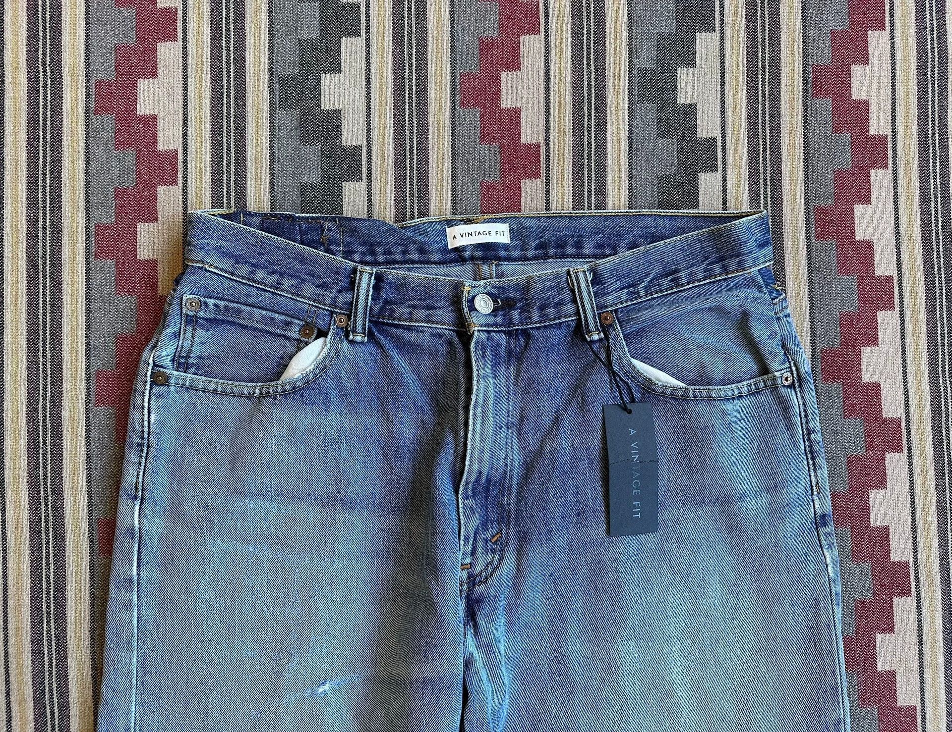 Levi's Blue Denim Jeans with Distressed Hem Size US 30 / EU 46 - 3 Thumbnail