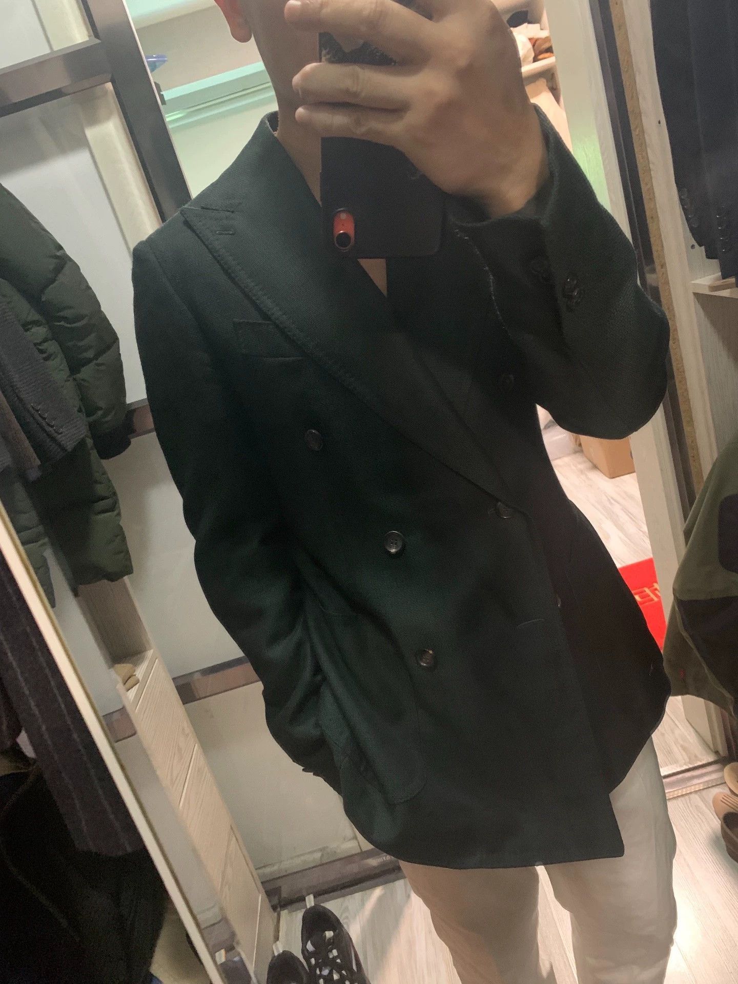 Stile Latino Green Double-Breasted Light Jacket Size US M / EU 48-50 / 2 - 9 Thumbnail