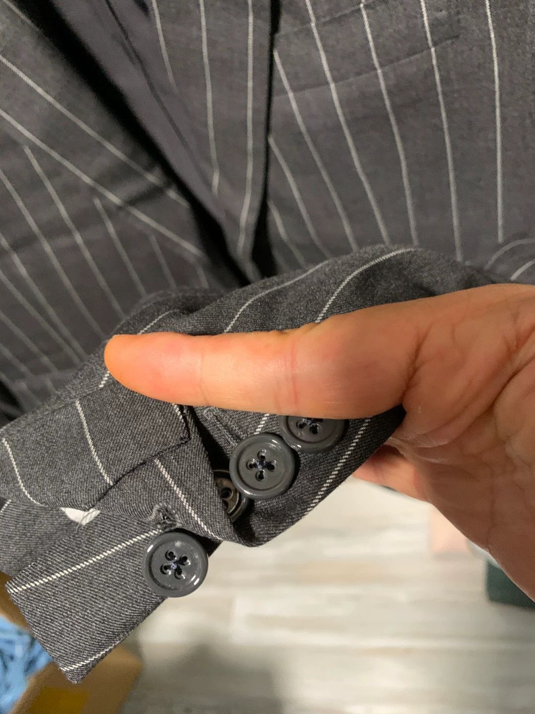 Polo Ralph Lauren Gray Pinstriped Formal Blazer Size US M / EU 48-50 / 2 - 3 Thumbnail
