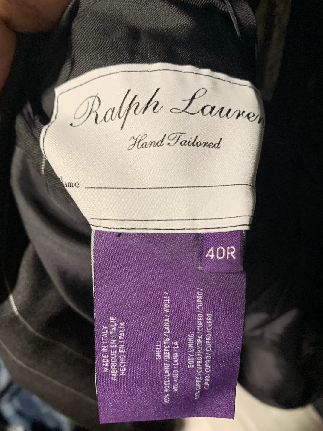 Polo Ralph Lauren Gray Pinstriped Formal Blazer Size US M / EU 48-50 / 2 - 5 Thumbnail