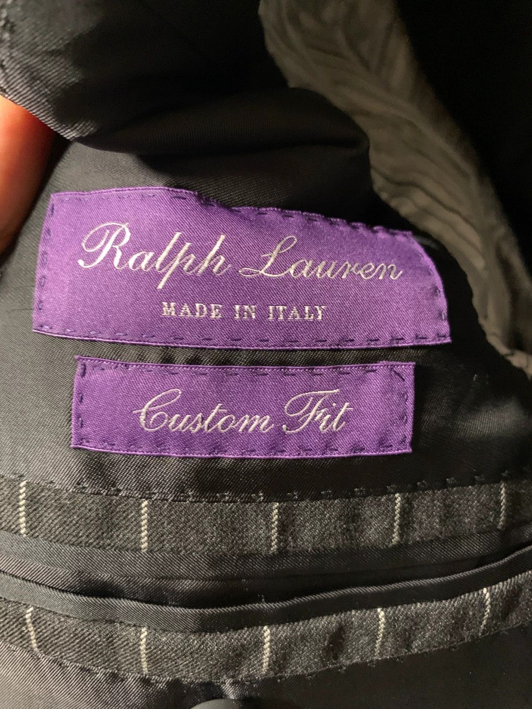 Polo Ralph Lauren Gray Pinstriped Formal Blazer Size US M / EU 48-50 / 2 - 4 Thumbnail