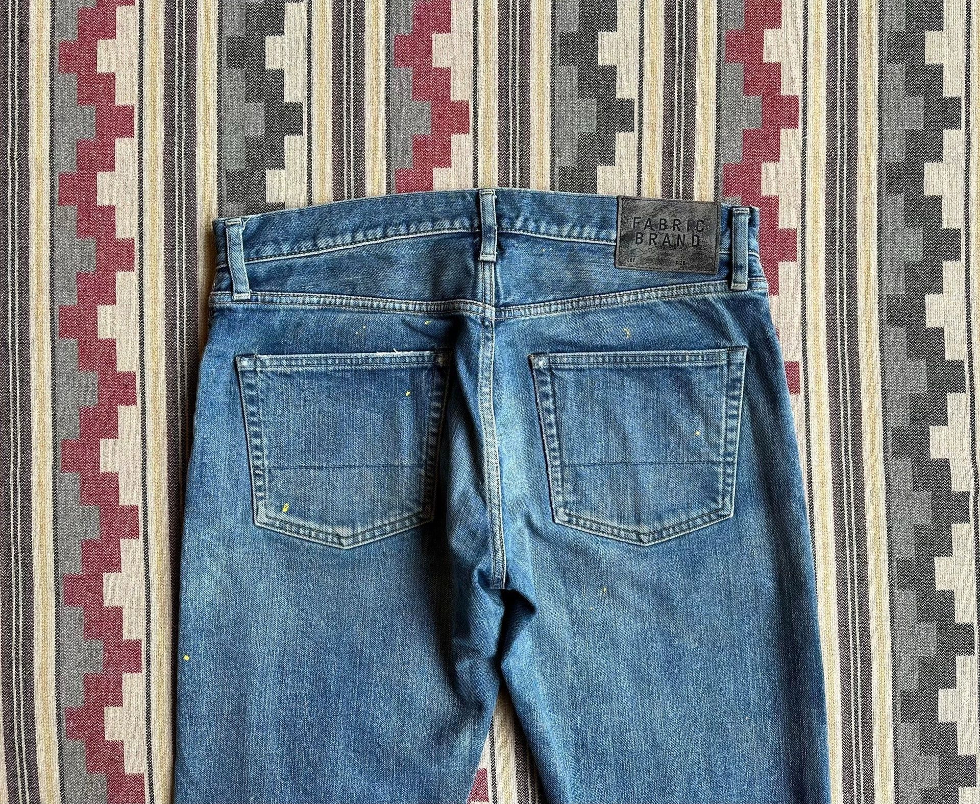 Fabric Brand & Co. Blue Distressed Denim Jeans Size US 30 / EU 46 - 4 Thumbnail