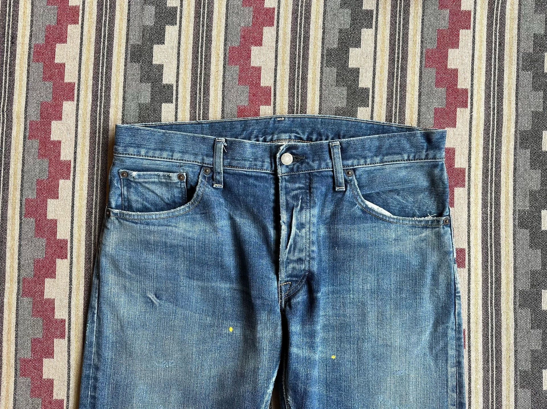 Fabric Brand & Co. Blue Distressed Denim Jeans Size US 30 / EU 46 - 3 Thumbnail