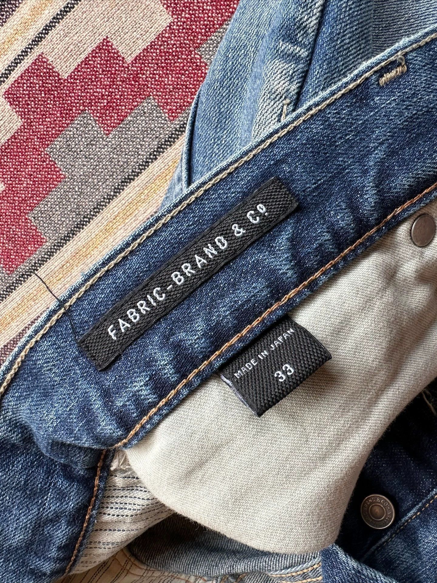 Fabric Brand & Co. Blue Distressed Denim Jeans Size US 30 / EU 46 - 8 Thumbnail