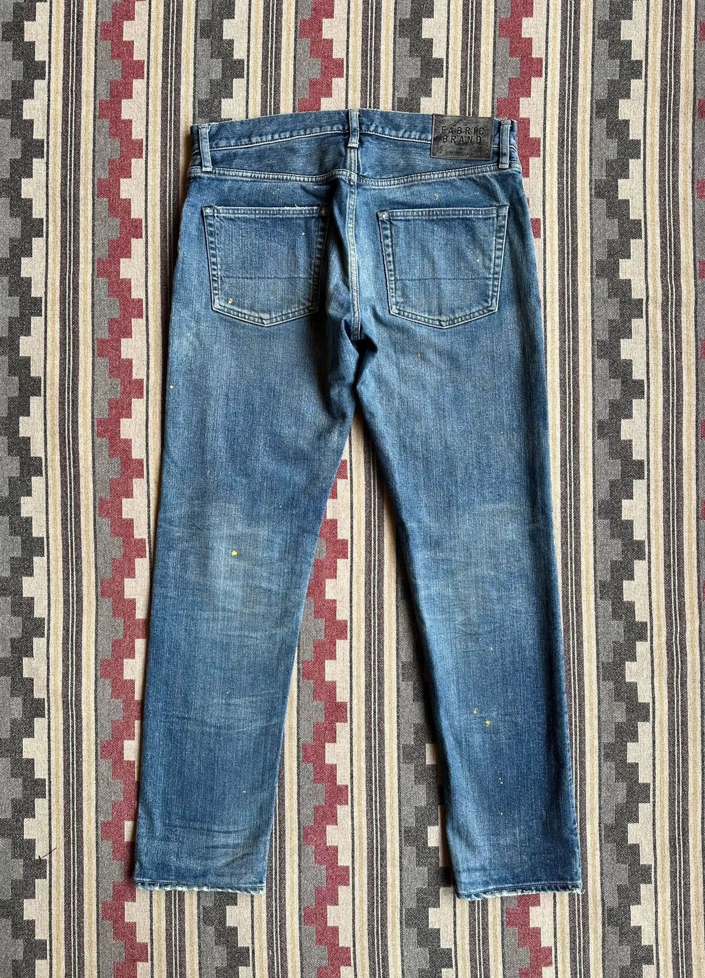Fabric Brand & Co. Blue Distressed Denim Jeans Size US 30 / EU 46 - 2 Thumbnail