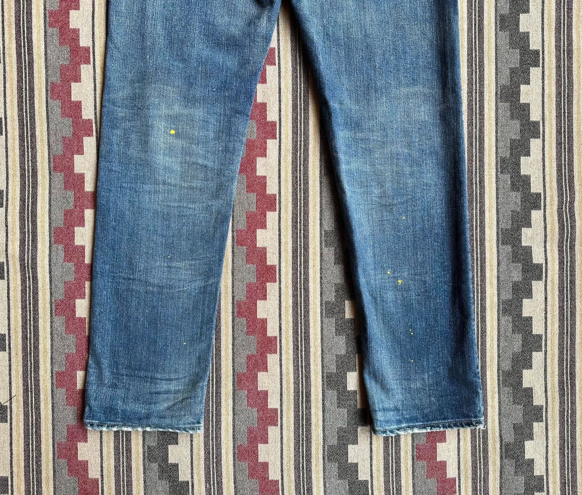 Fabric Brand & Co. Blue Distressed Denim Jeans Size US 30 / EU 46 - 6 Thumbnail