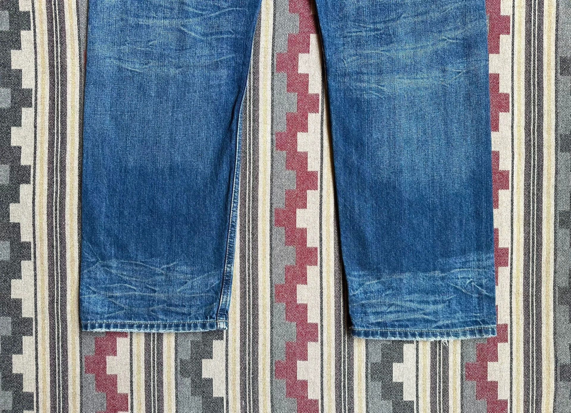 DENHAM Blue Denim Straight-Leg Jeans Size US 30 / EU 46 - 6 Thumbnail