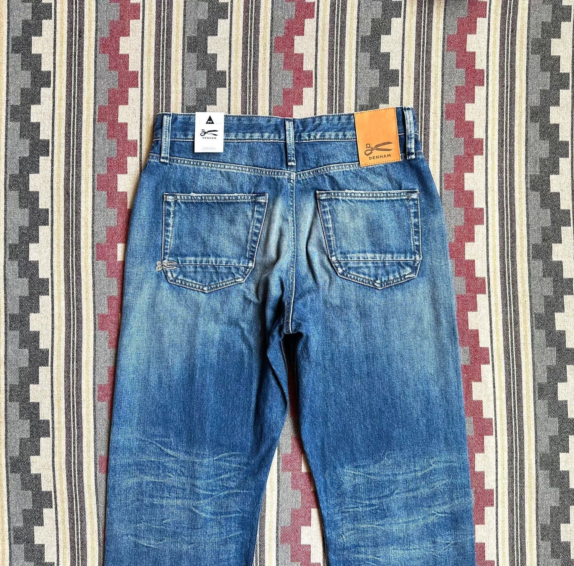 DENHAM Blue Denim Straight-Leg Jeans Size US 30 / EU 46 - 5 Thumbnail