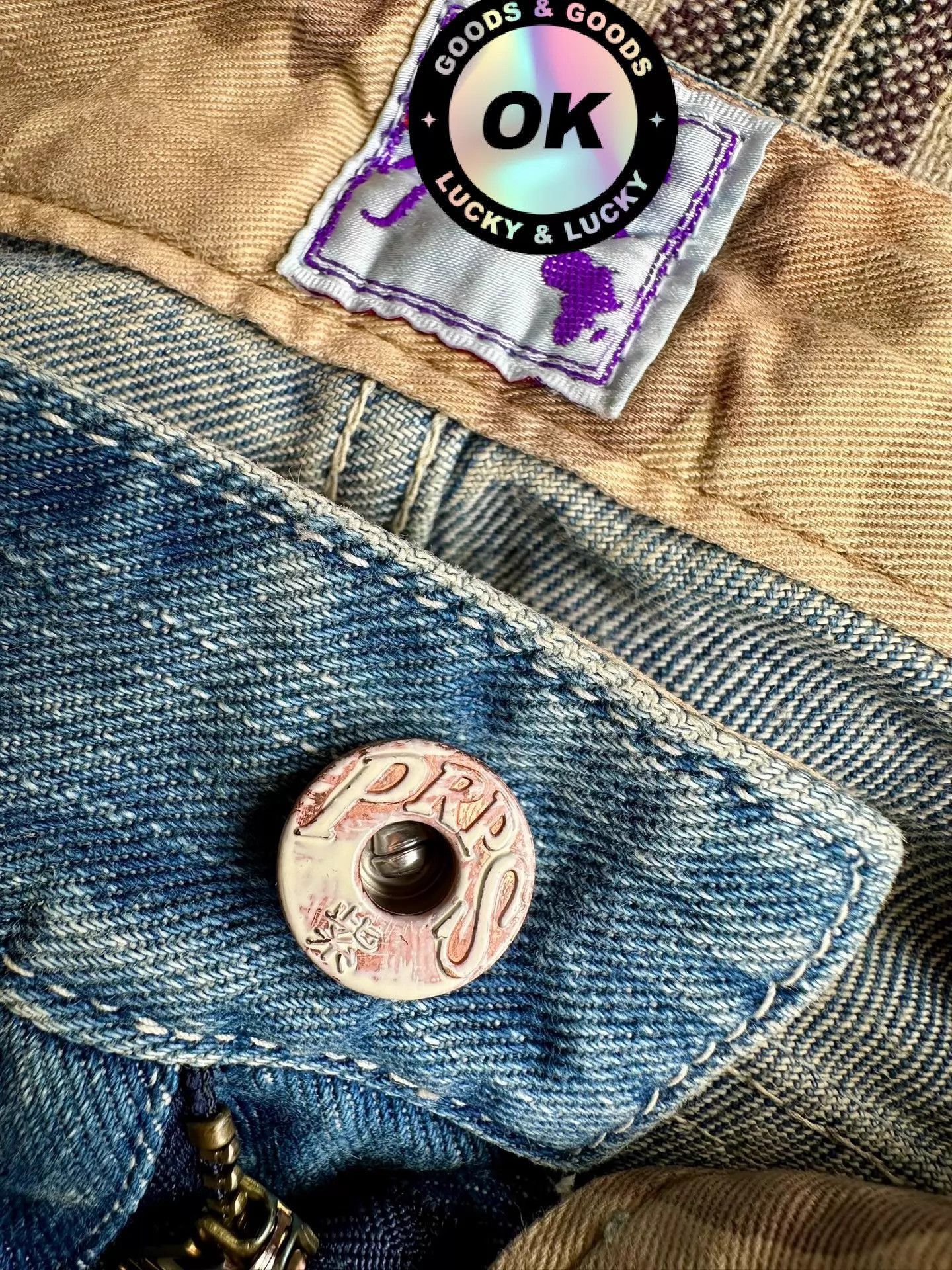 Prps Blue Distressed Denim Jeans with Patch Details Size US 30 / EU 46 - 4 Thumbnail