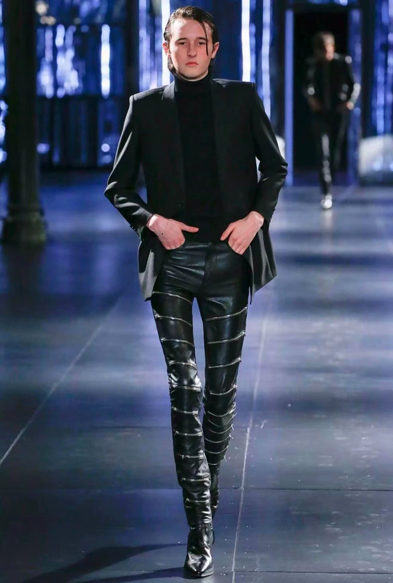 Saint Laurent Paris Black Single-Breasted Formal Blazer Size US M / EU 48-50 / 2 - 8 Thumbnail