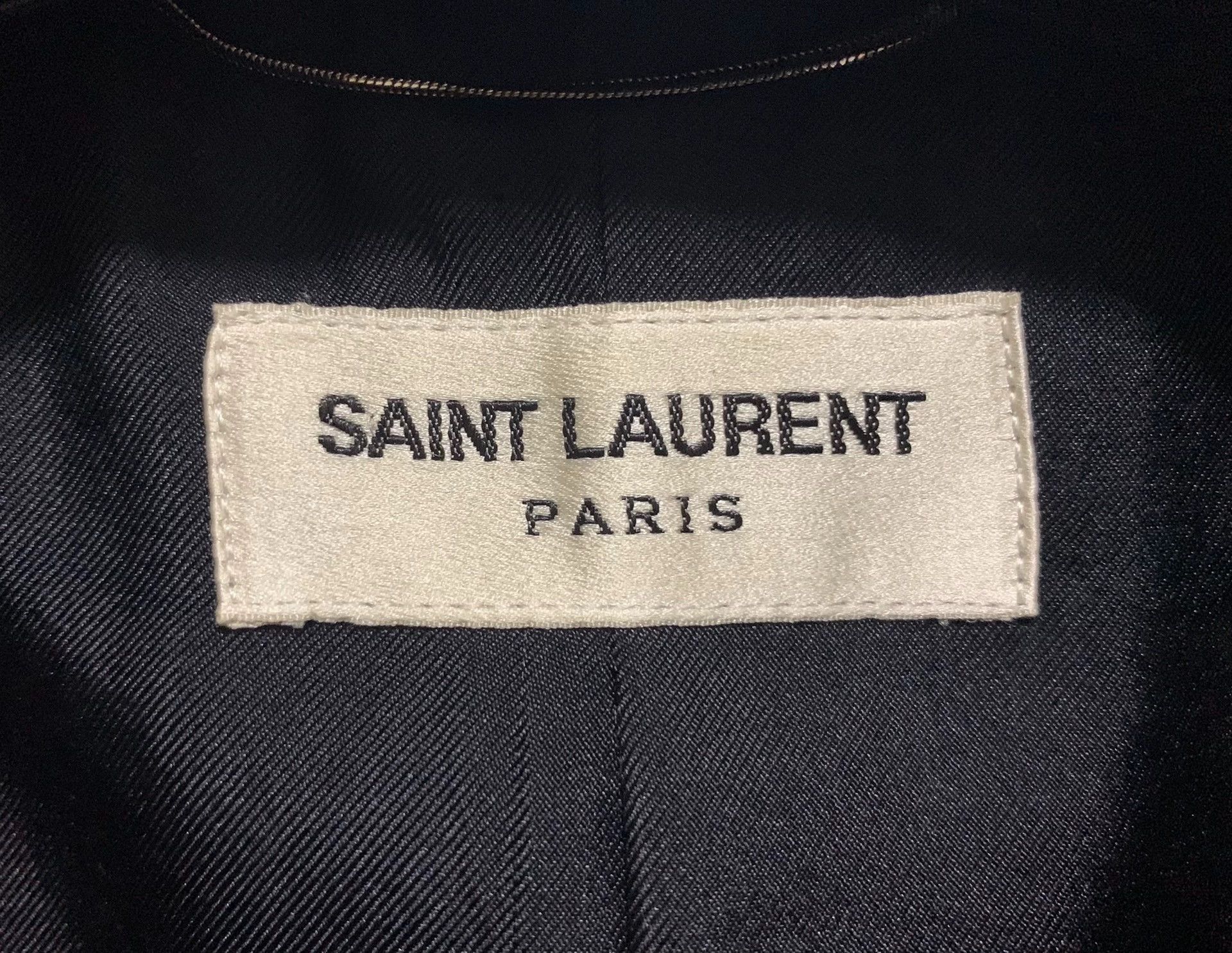 Saint Laurent Paris Black Single-Breasted Formal Blazer Size US M / EU 48-50 / 2 - 3 Thumbnail