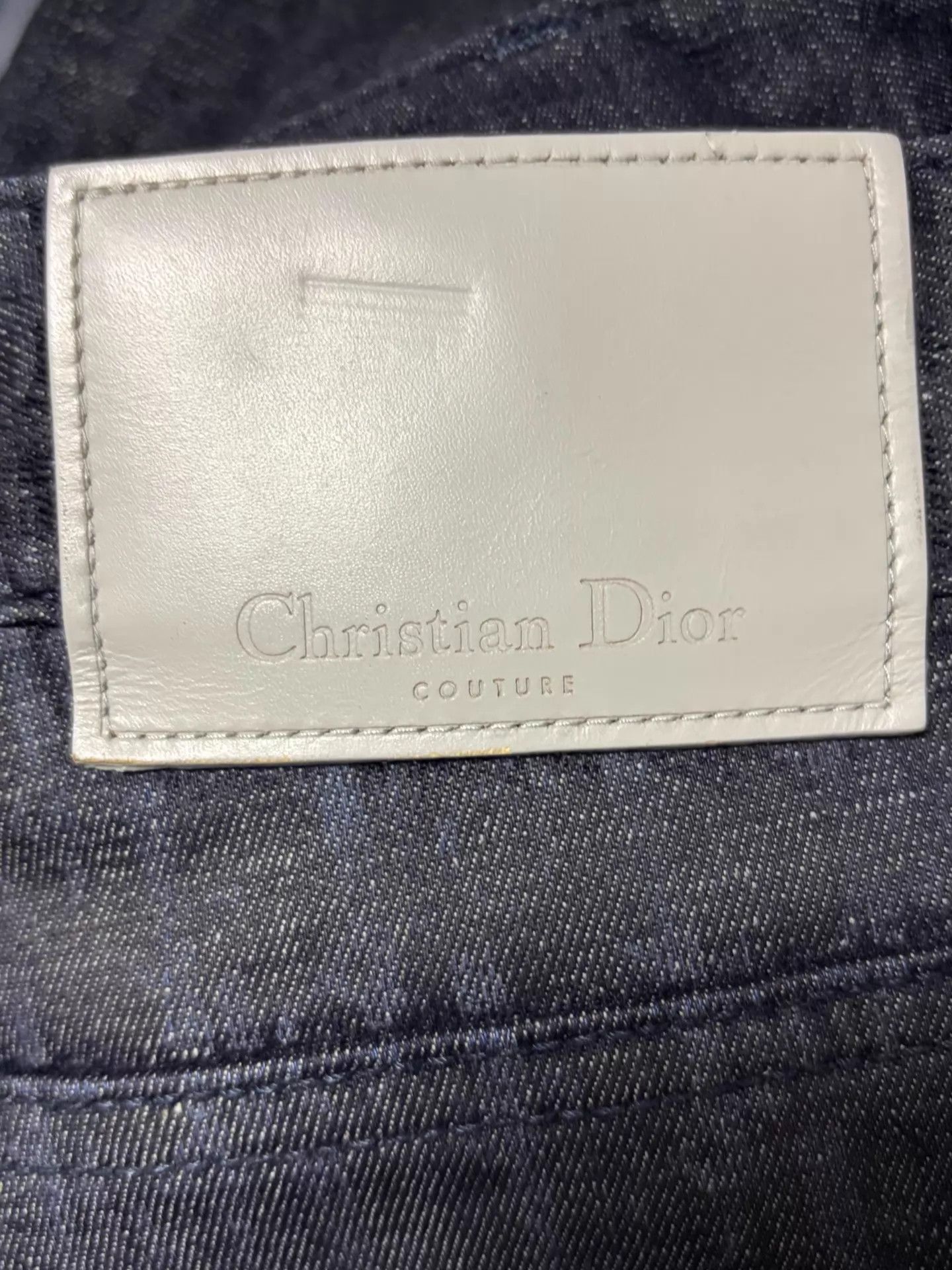 Dior Blue Denim Jeans with All-Over Pattern Size US 30 / EU 46 - 3 Thumbnail