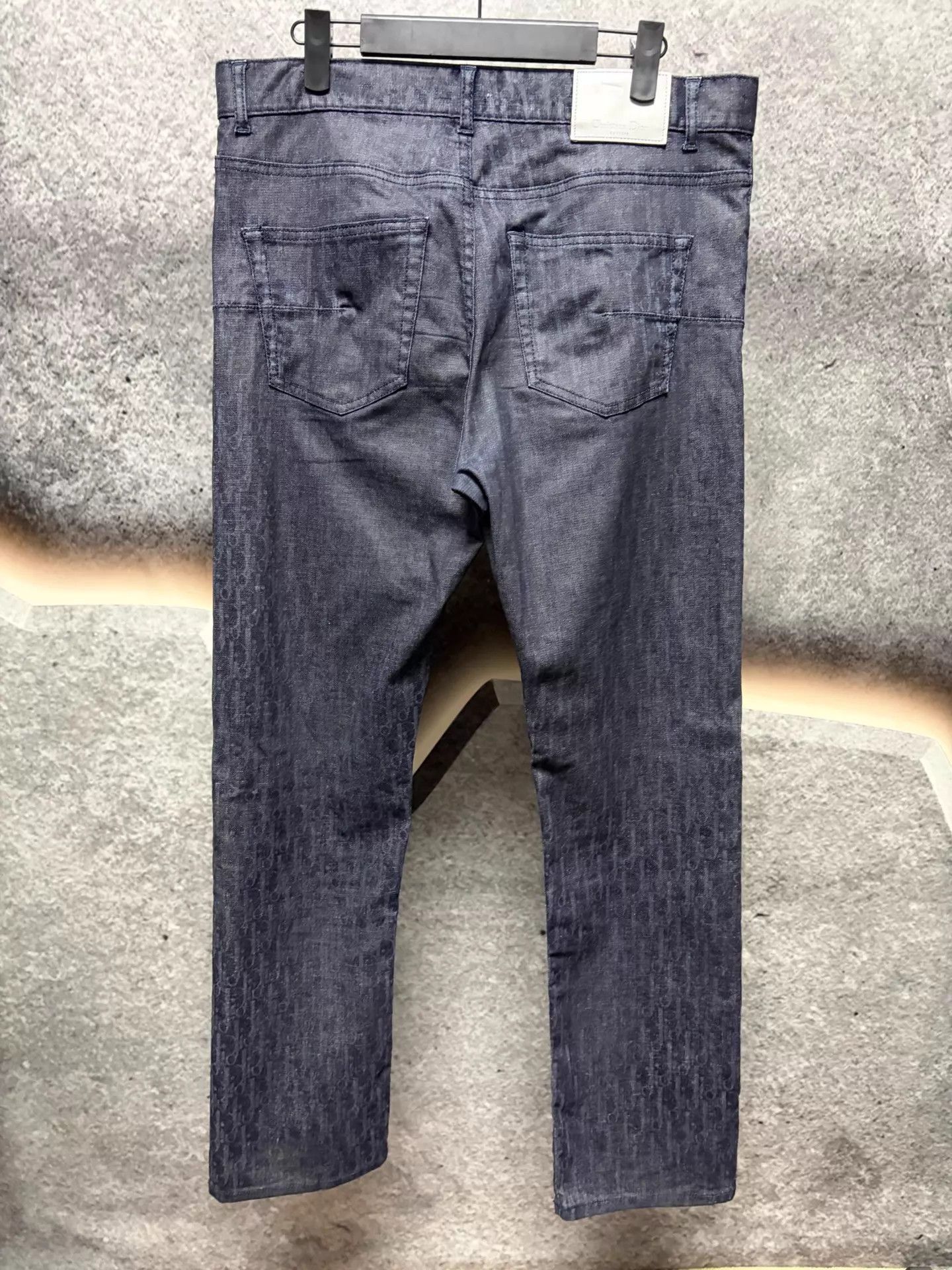 Dior Blue Denim Jeans with All-Over Pattern Size US 30 / EU 46 - 2 Thumbnail