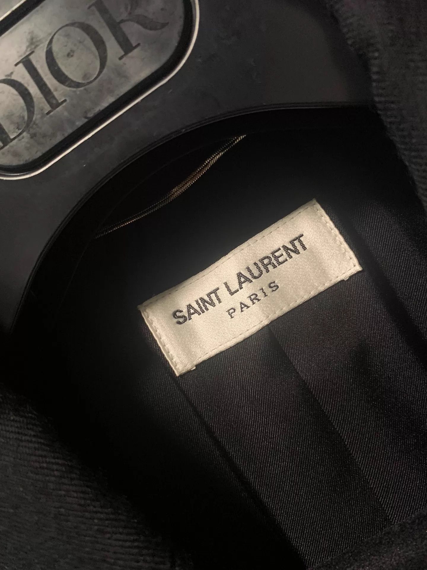 Saint Laurent Paris Black Striped Double-Breasted Blazer Size US M / EU 48-50 / 2 - 2 Thumbnail