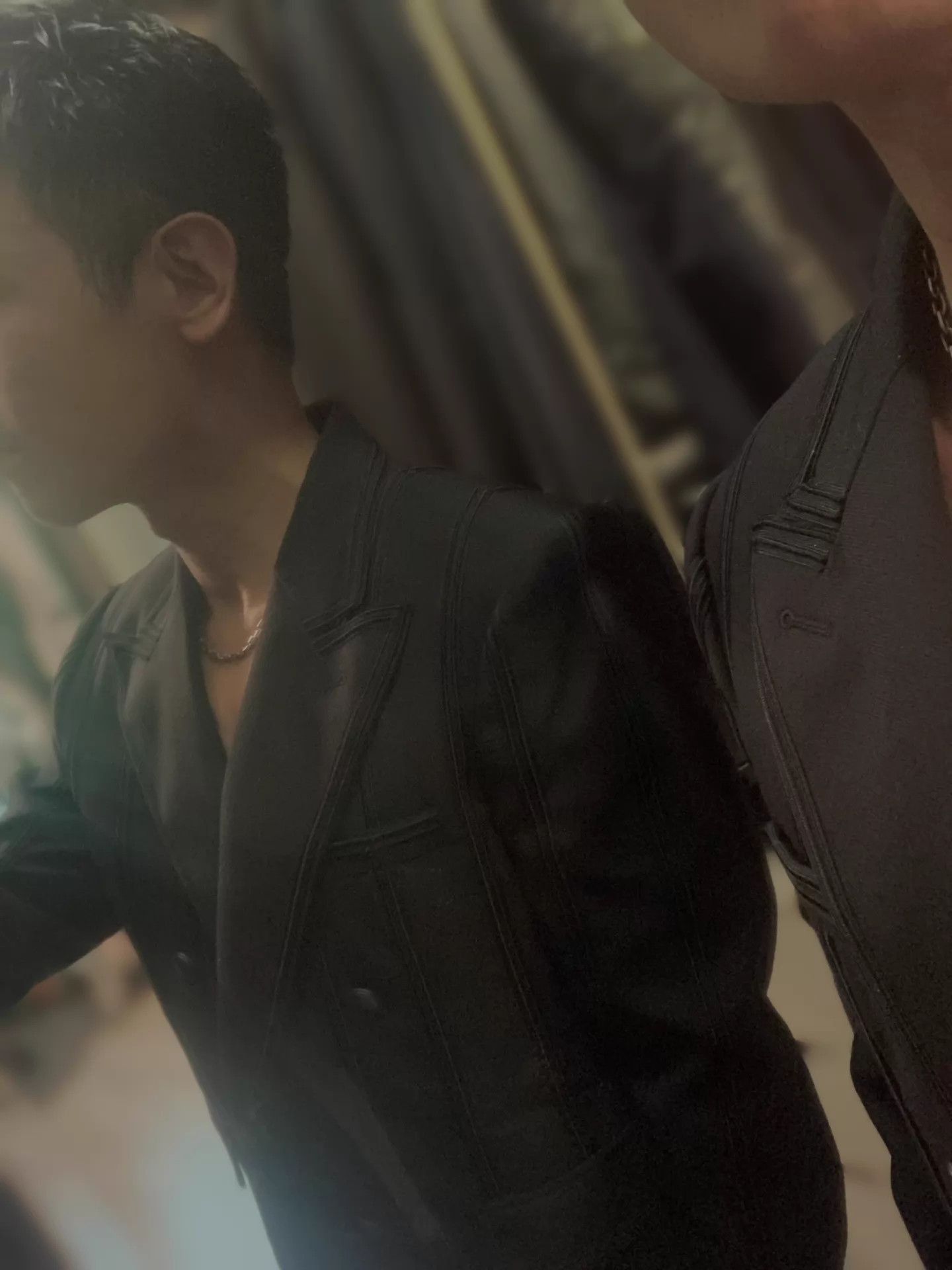 Saint Laurent Paris Black Striped Double-Breasted Blazer Size US M / EU 48-50 / 2 - 7 Thumbnail