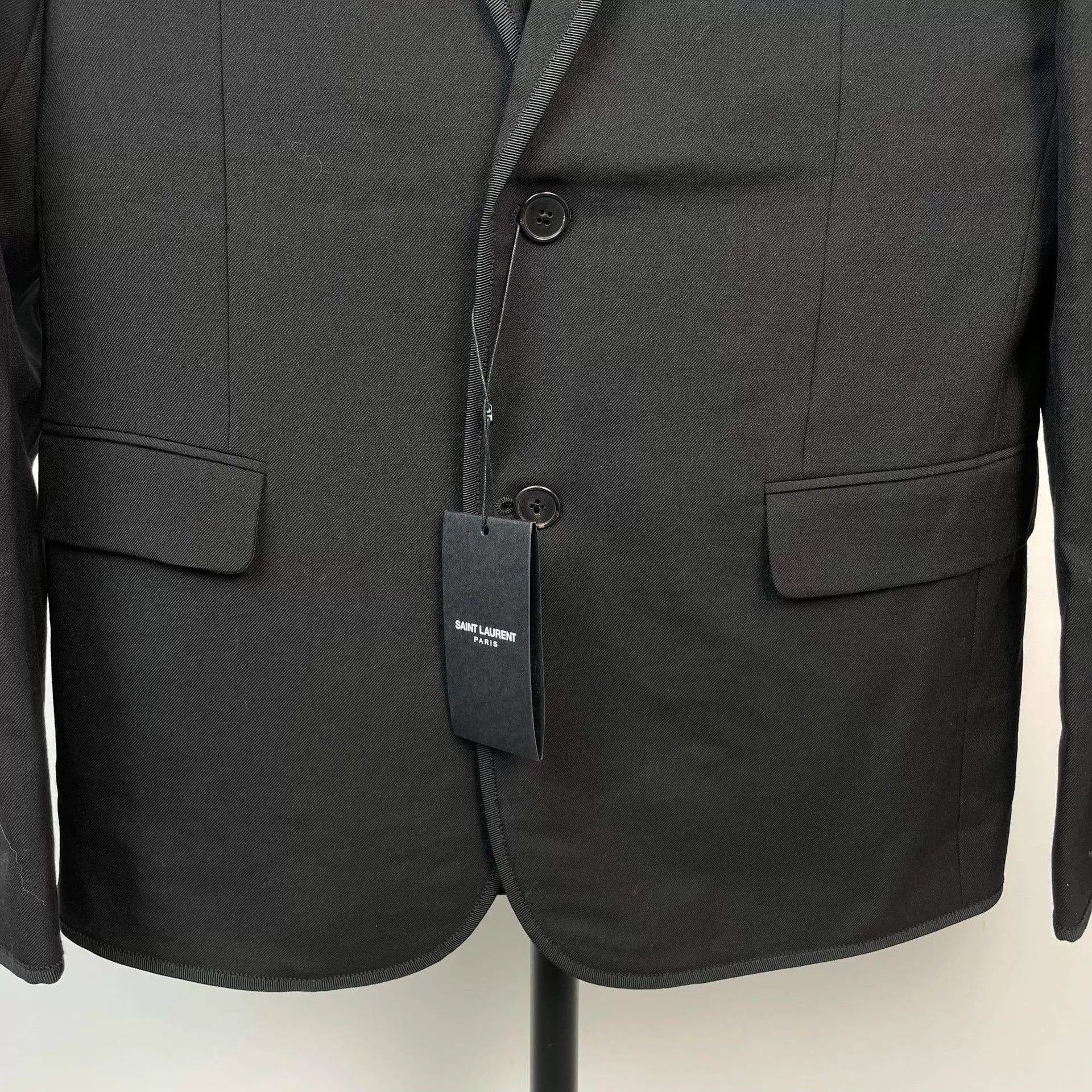 Yves Saint Laurent Black Formal Blazer with Button Closure Size US M / EU 48-50 / 2 - 9 Thumbnail