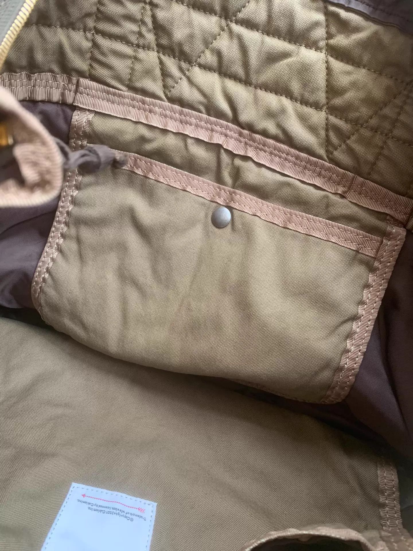 Visvim Beige Quilted Tote Bag with Structured Straps Size ONE SIZE - 9 Thumbnail
