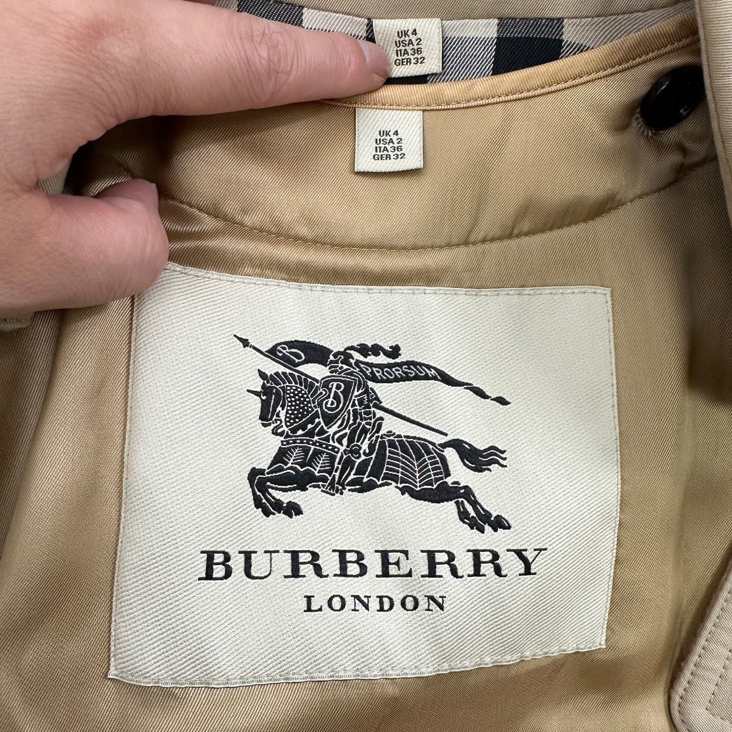 Burberry Burberry Brown Double-Breasted Trench Coat Size M / US 6-8 / IT 42-44 - 4 Thumbnail