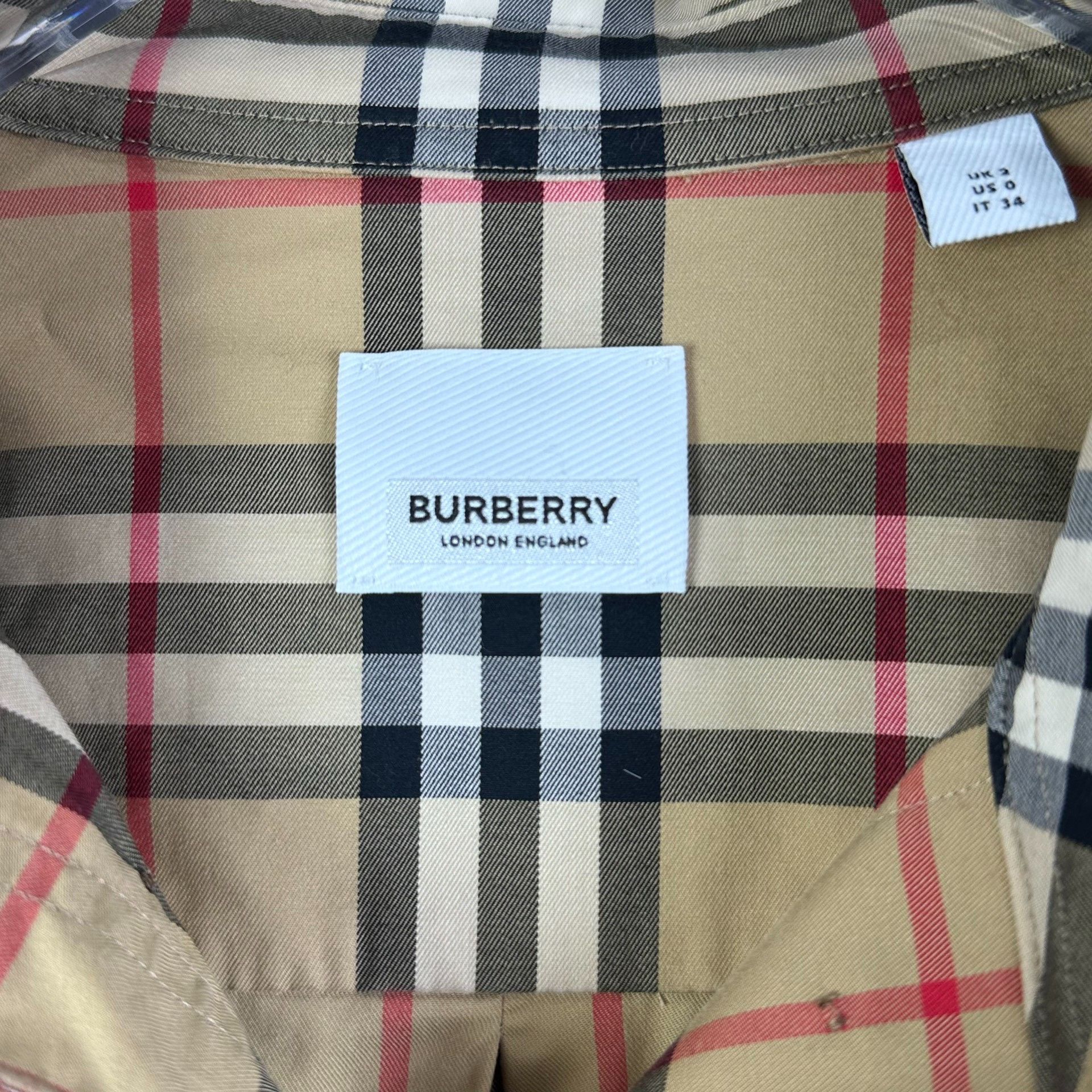 Burberry Burberry Plaid Shirt Women's UK2 Size M / US 6-8 / IT 42-44 - 7 Thumbnail
