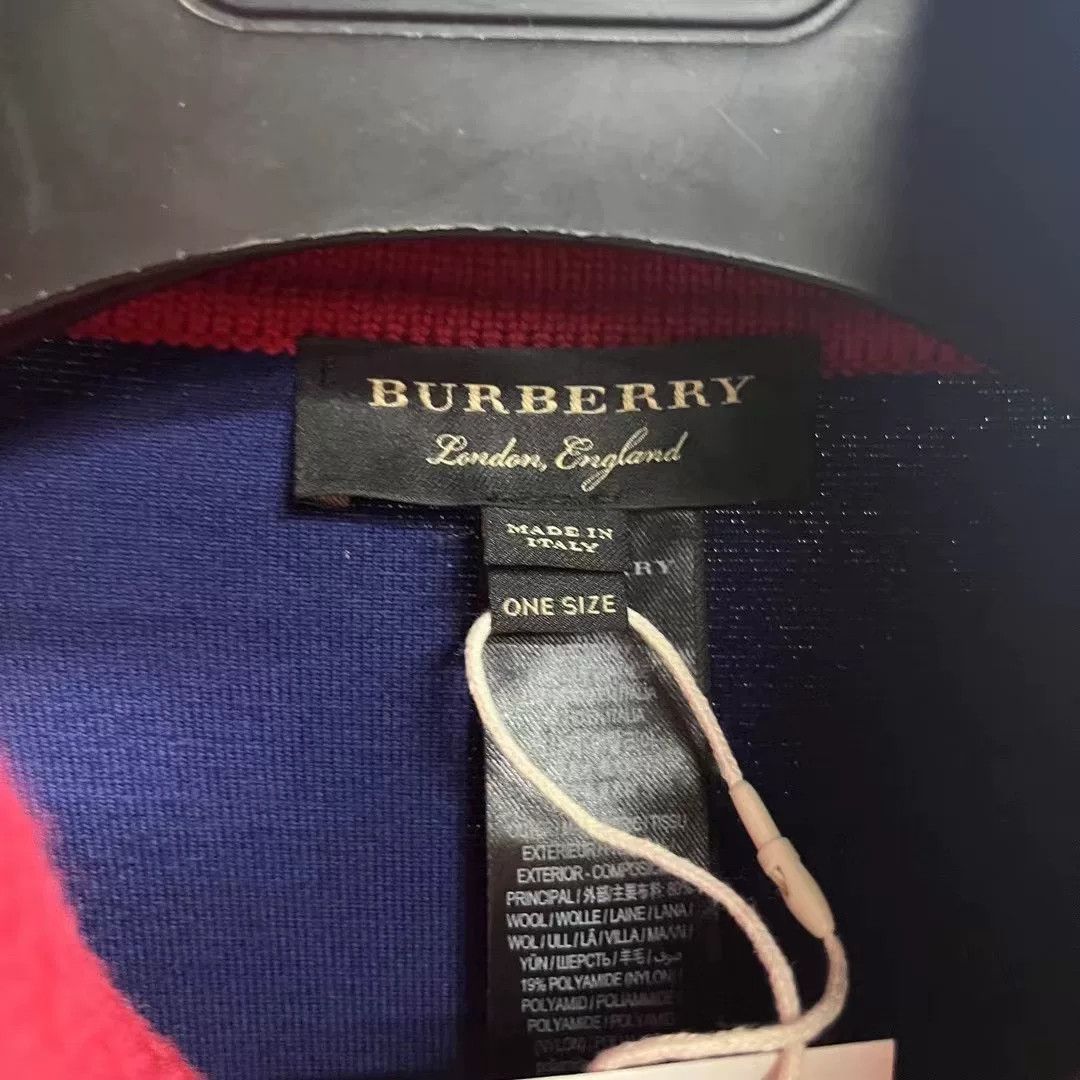 Burberry Burberry Blue Embroidered Logo Cape Jacket Size M / US 6-8 / IT 42-44 - 5 Thumbnail