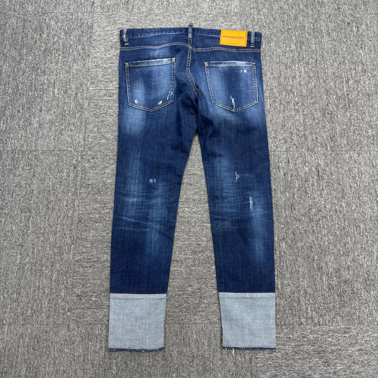 Dsquared2 DSQUARED2 Cuffed Distressed Jeans Size US 31 - 5 Thumbnail