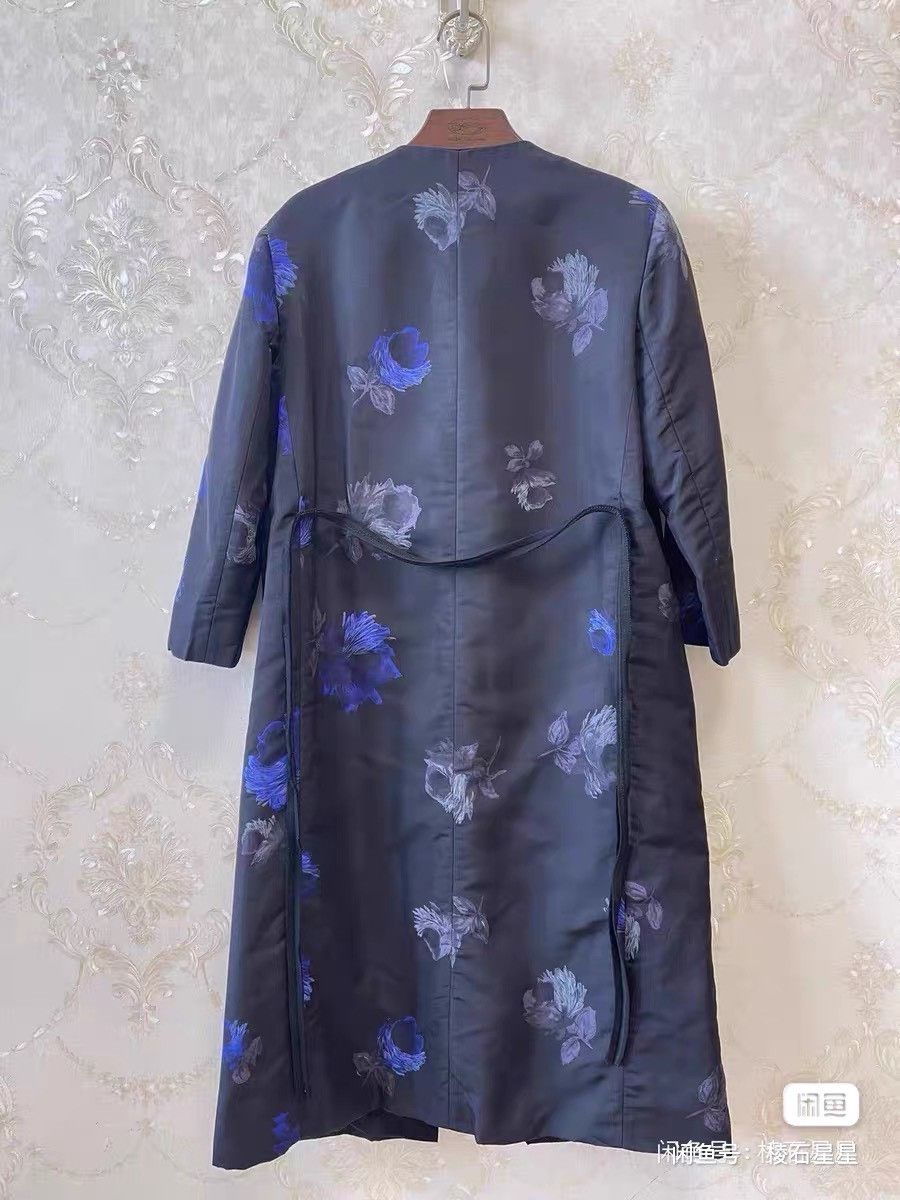 Prada Prada Silk Long Coat with Chinese Knots Size M / US 6-8 / IT 42-44 - 7 Thumbnail