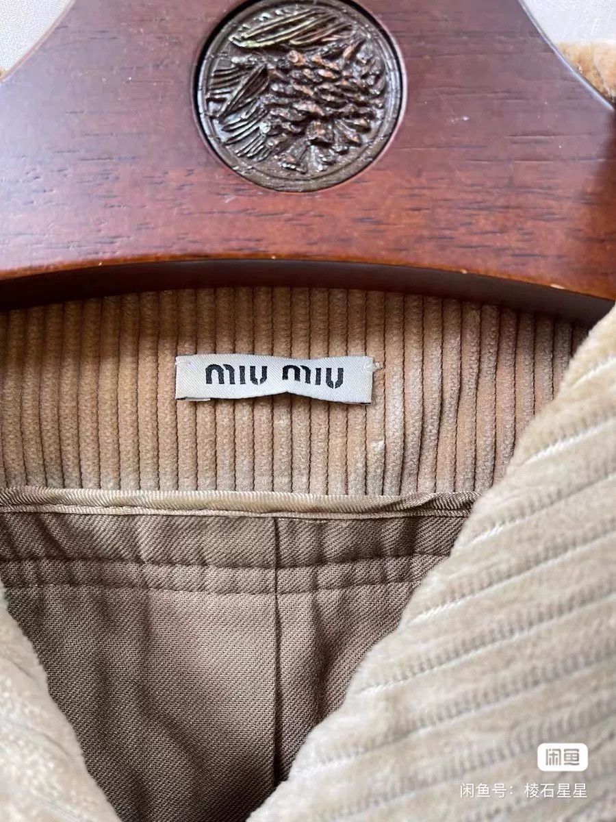 Miu Miu Miu Miu Runway Corduroy Blazer Size M / US 6-8 / IT 42-44 - 2 Thumbnail