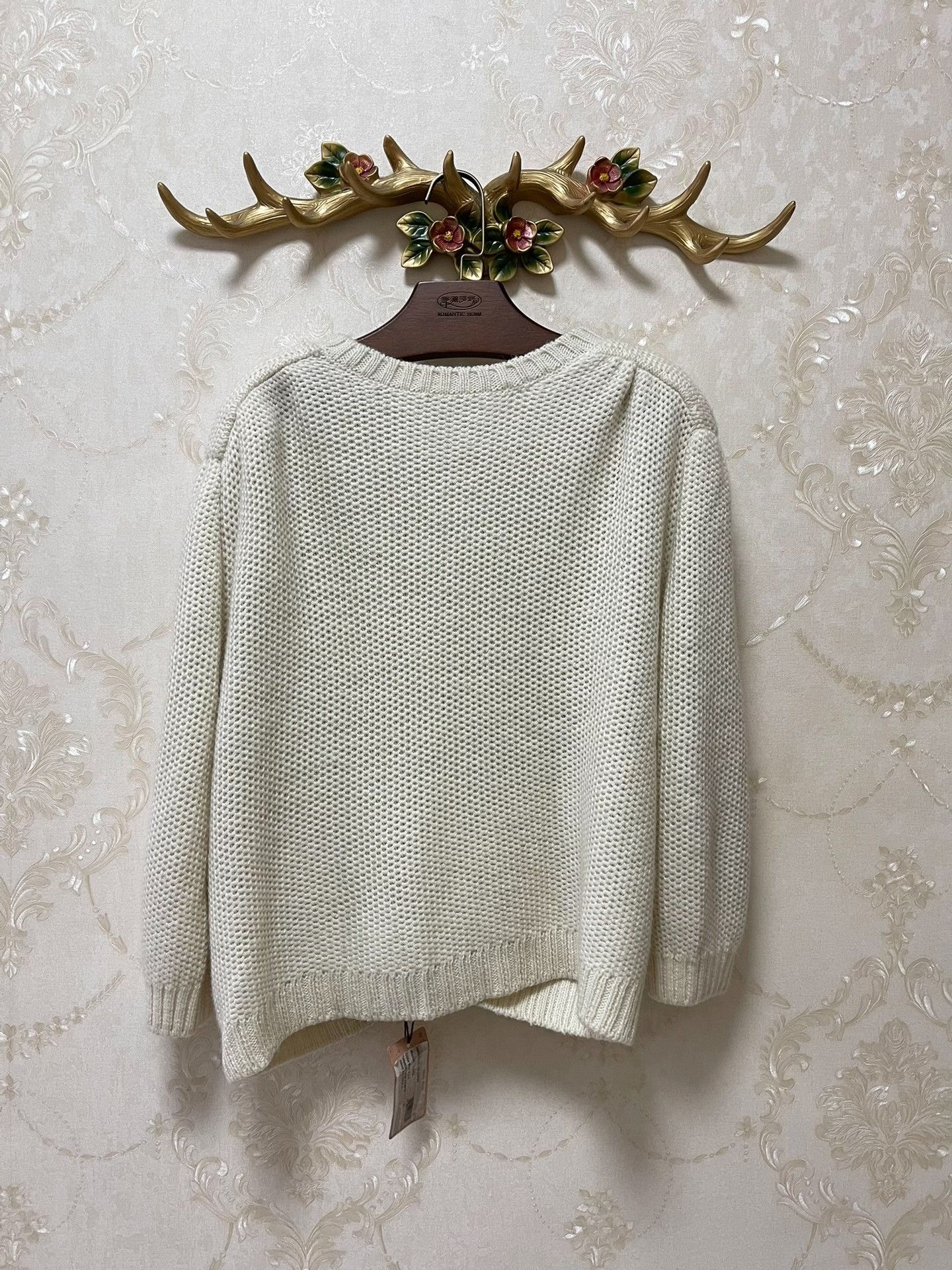 Miu Miu Miu Miu White Wool Mohair Thick-Knit Cardigan Size M / US 6-8 / IT 42-44 - 6 Thumbnail