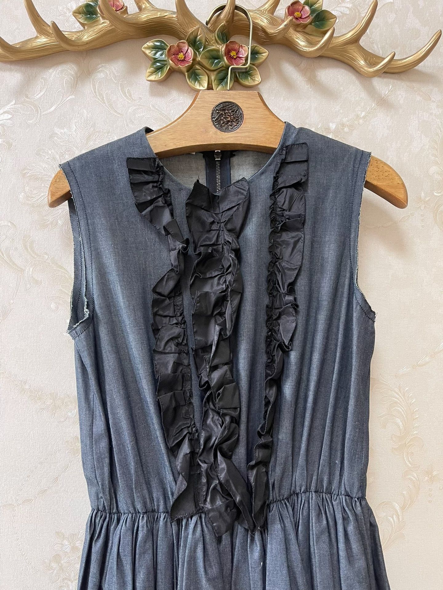 Miu Miu Miu Miu Runway Yang Mi Denim Dress Size M / US 6-8 / IT 42-44 - 7 Thumbnail
