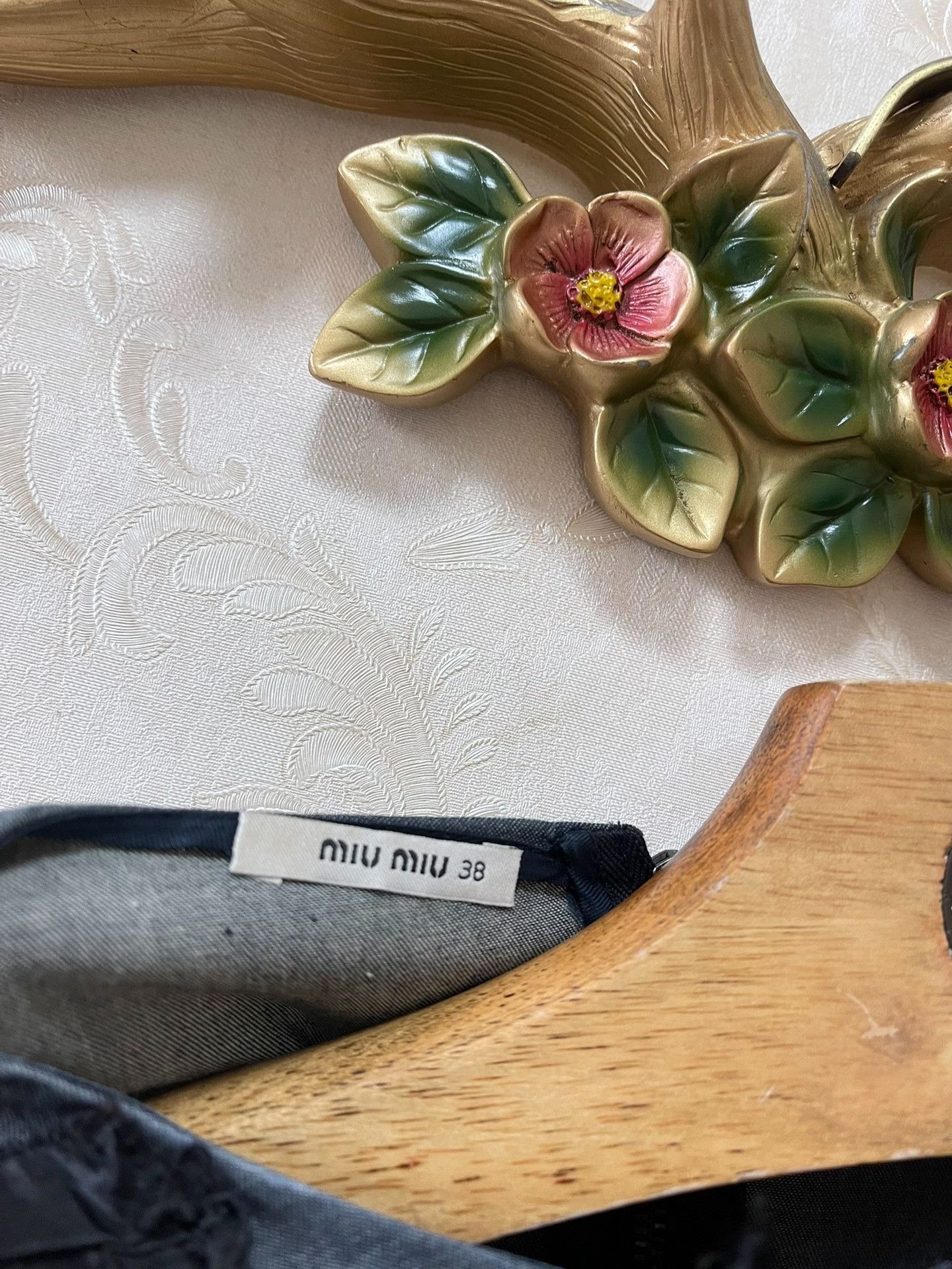 Miu Miu Miu Miu Runway Yang Mi Denim Dress Size M / US 6-8 / IT 42-44 - 2 Thumbnail