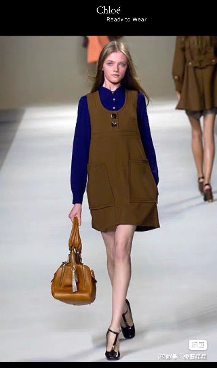 Chloe Chloe New Runway Caramel Sleeveless Pinafore Size M / US 6-8 / IT 42-44 - 3 Thumbnail