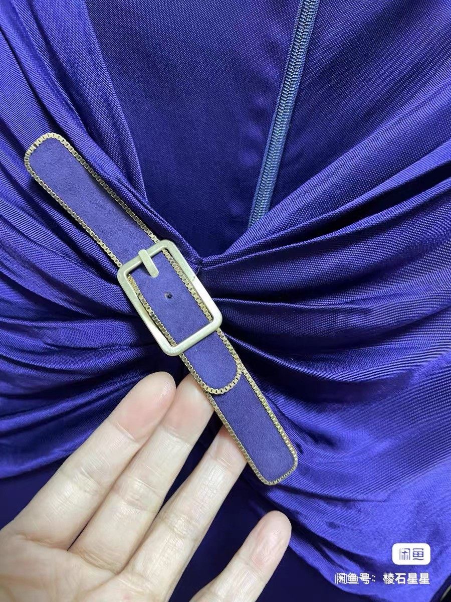 Versace Versace Runway Purple Formal Dress Size M / US 6-8 / IT 42-44 - 7 Thumbnail