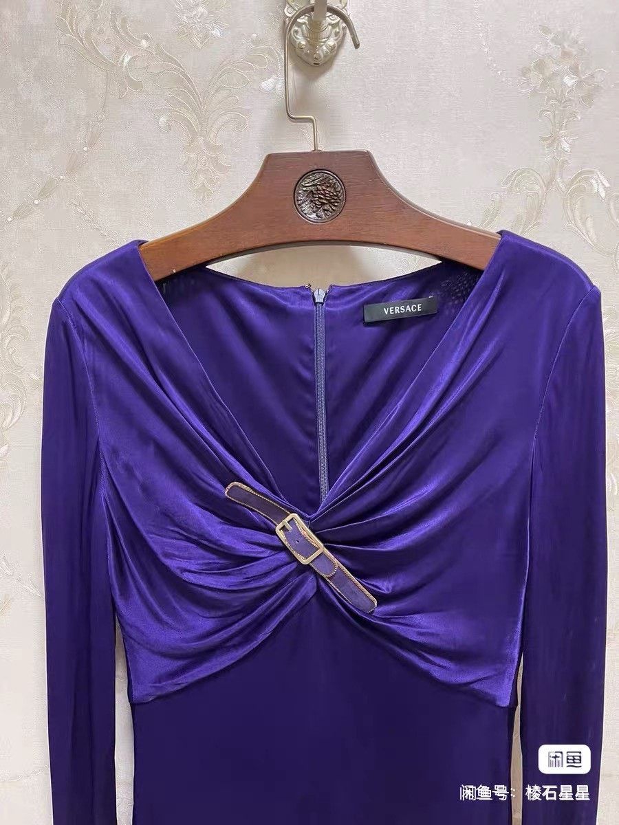 Versace Versace Runway Purple Formal Dress Size M / US 6-8 / IT 42-44 - 2 Thumbnail