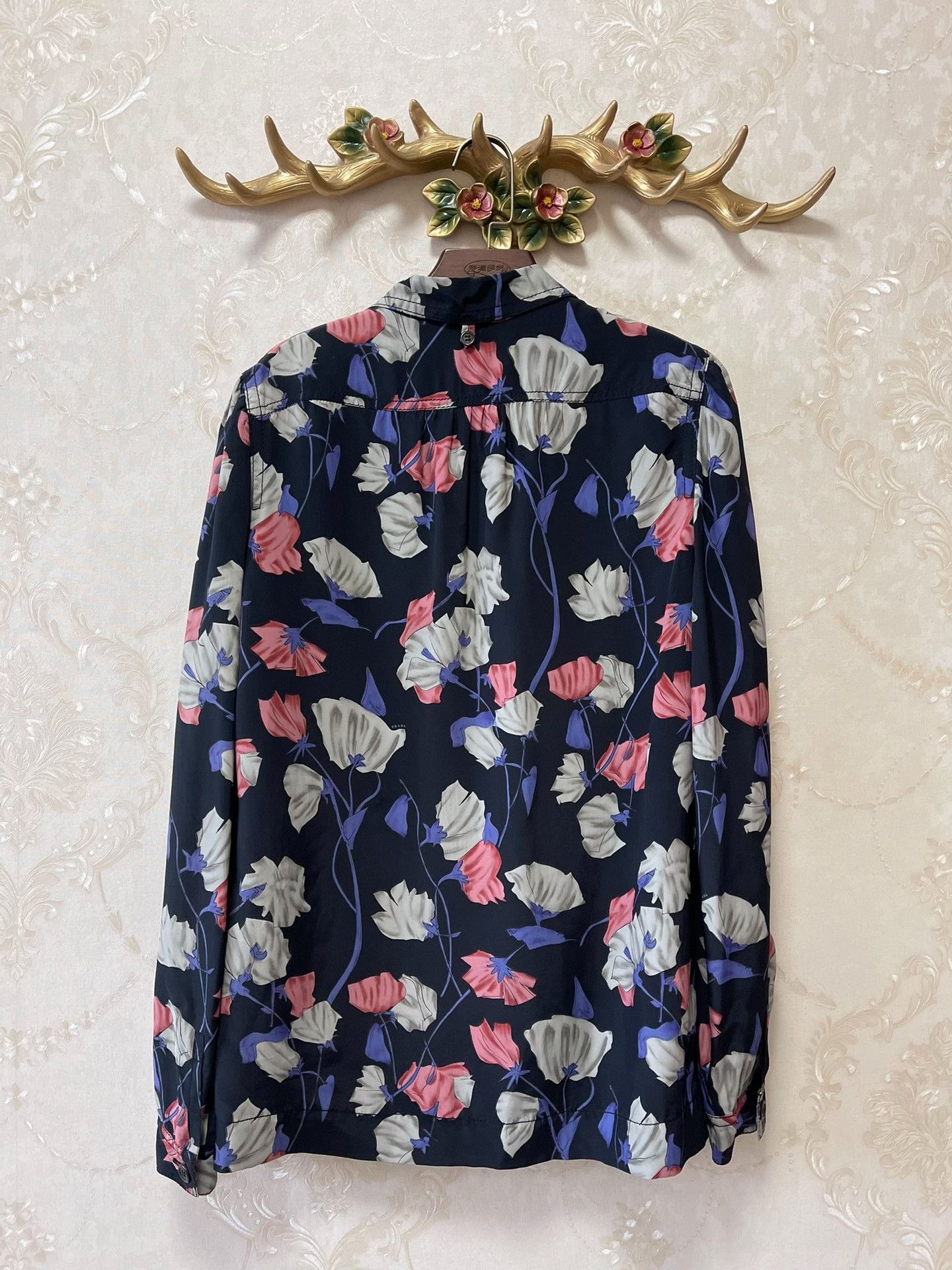 Prada Prada Runway Floral Print Coat Size M / US 6-8 / IT 42-44 - 9 Thumbnail