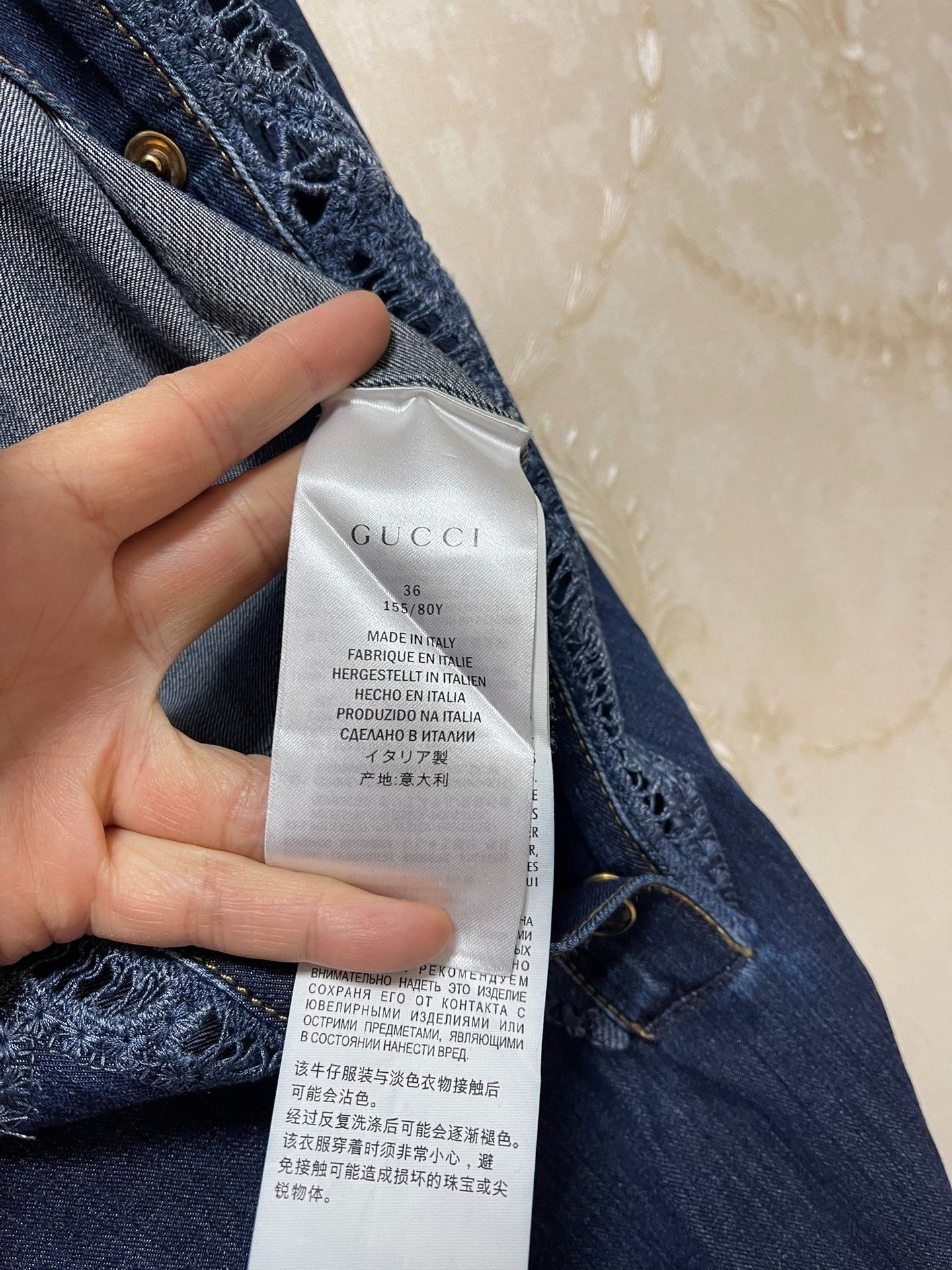Gucci Gucci Runway Sleeveless Denim Dress Size M / US 6-8 / IT 42-44 - 4 Thumbnail